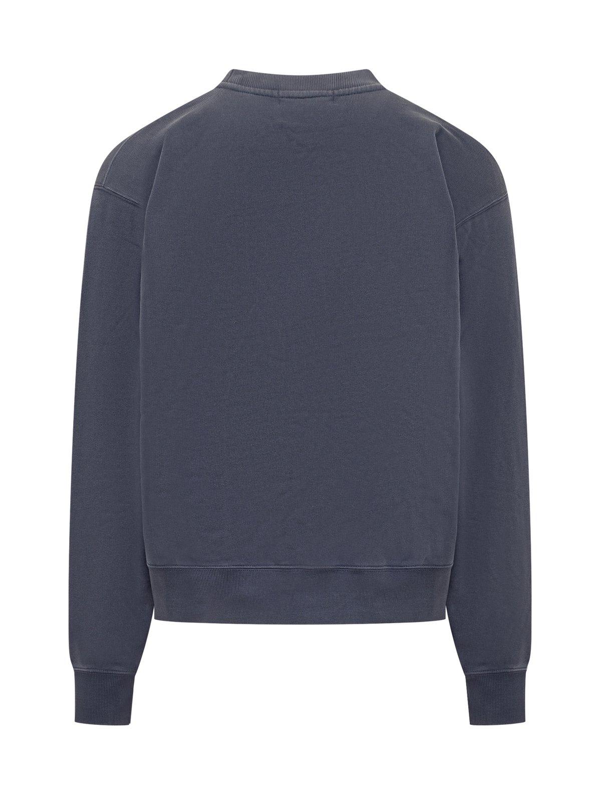 Shop Ambush Graphic Sweatshirt In Insignia Blue Russet