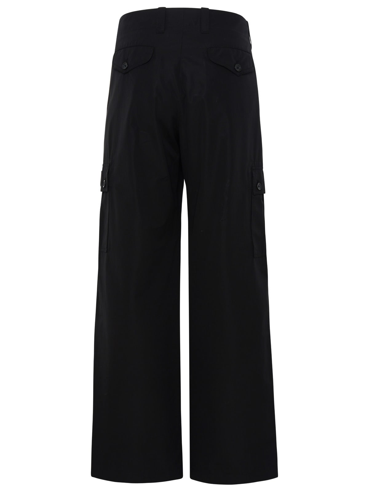 Shop Dolce & Gabbana Black Cotton Cargo Pants
