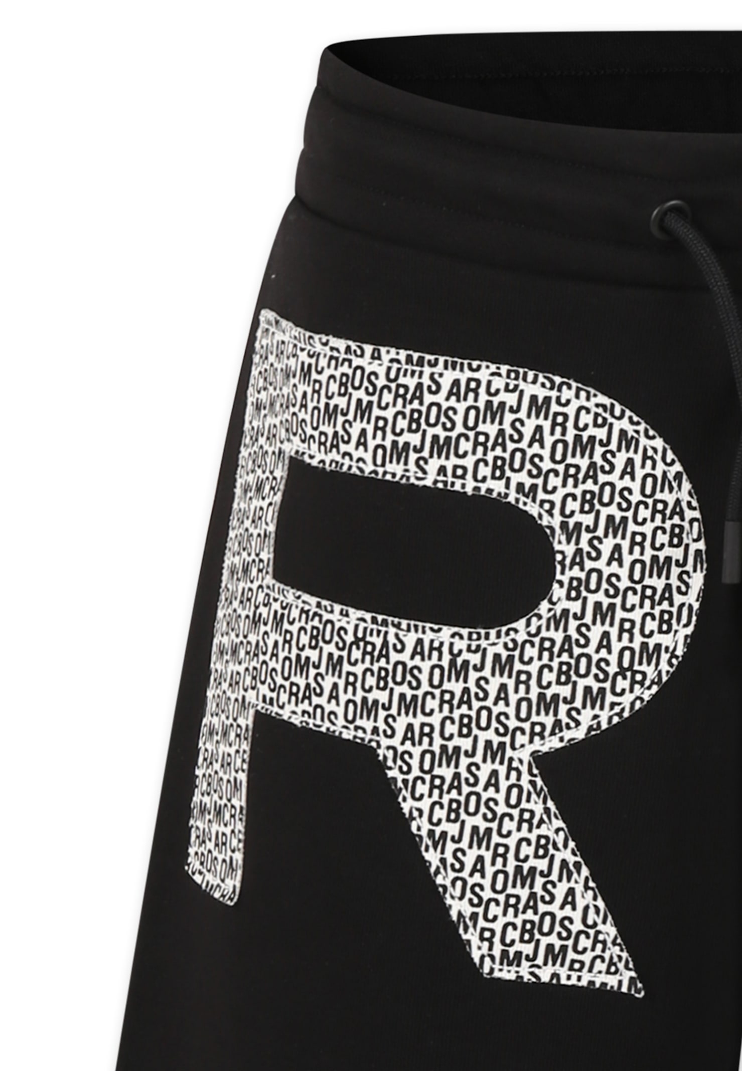 Marc Jacobs Black Shorts For Boy With Logo In Black