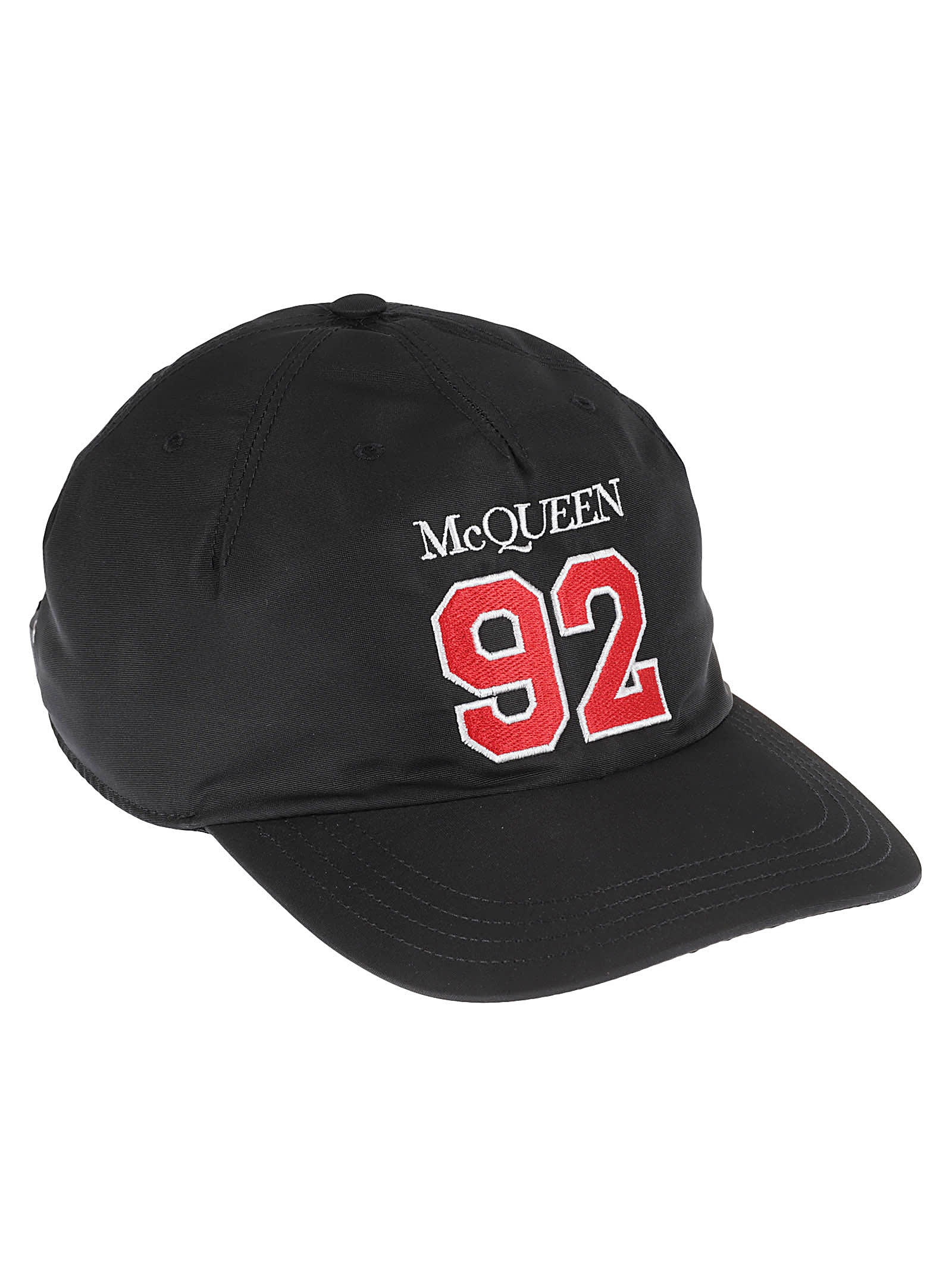 Alexander Mcqueen Mcqueen Sport Hat In Black/red