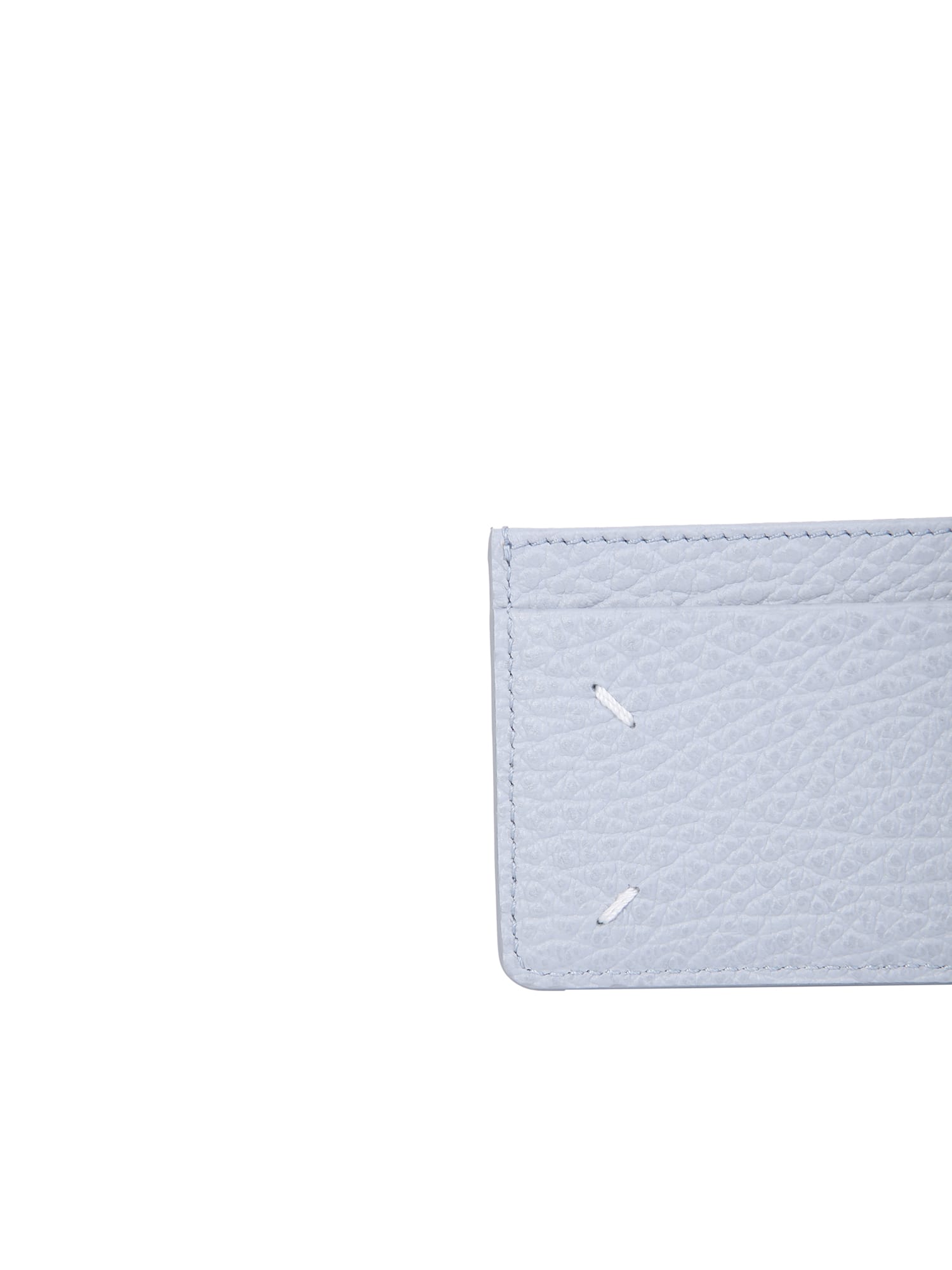 Shop Maison Margiela Asymmetric Card Holder In Blue