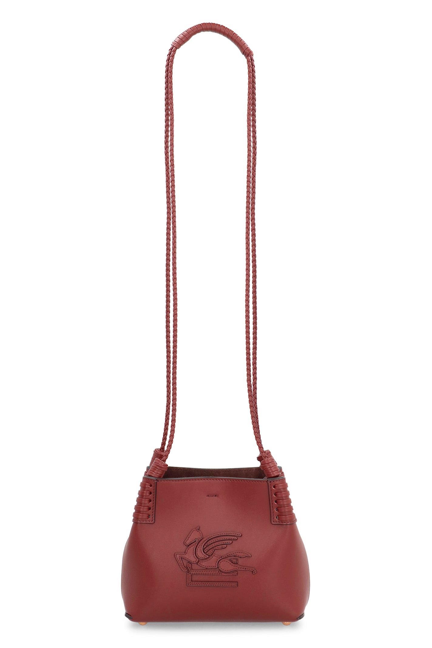 Etro Schultertasche Libra Mini Aus Leder In Brown
