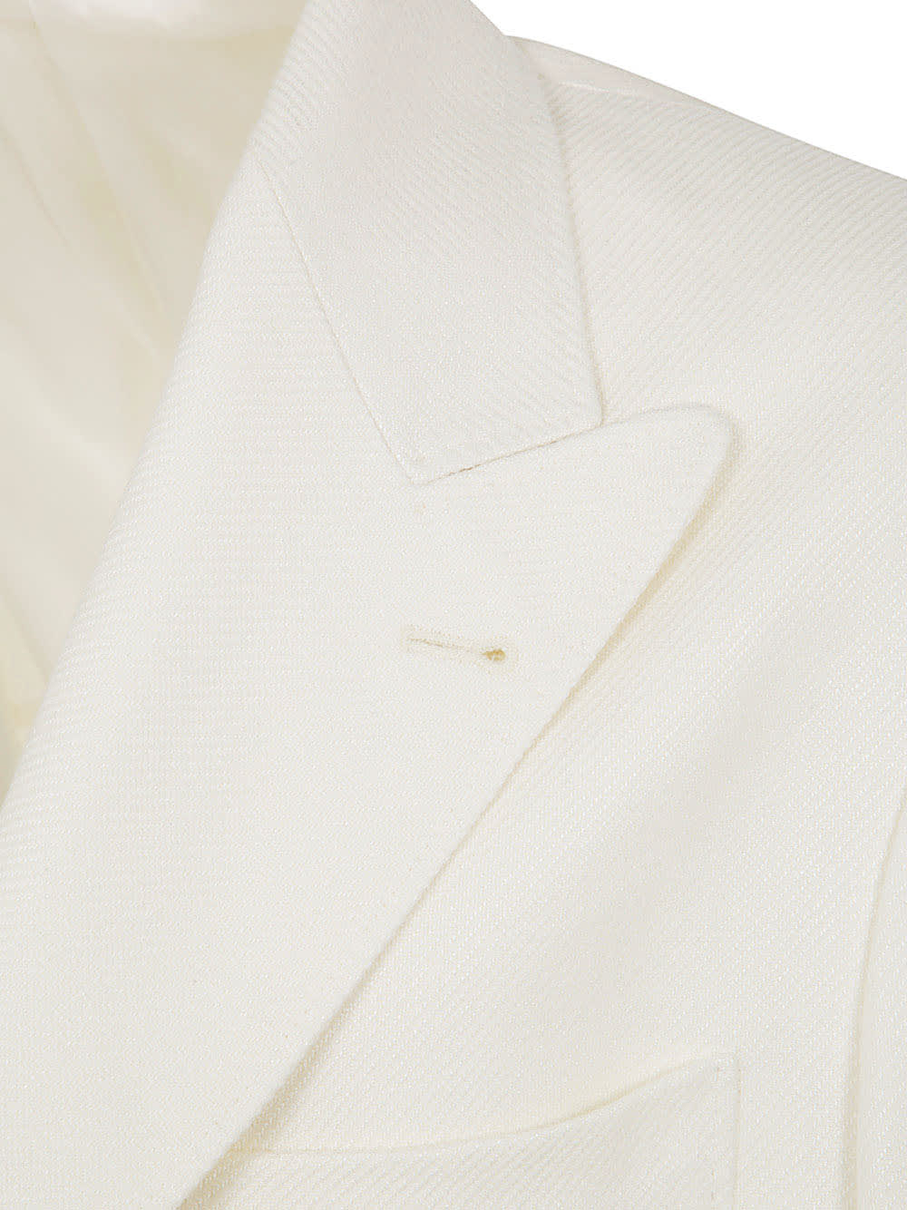 Shop Brunello Cucinelli Suit Type Jacket In Off White