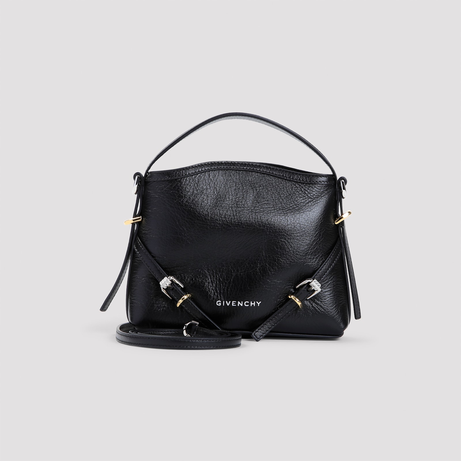 Shop Givenchy Voyou Nano Shoulder Bag In Black