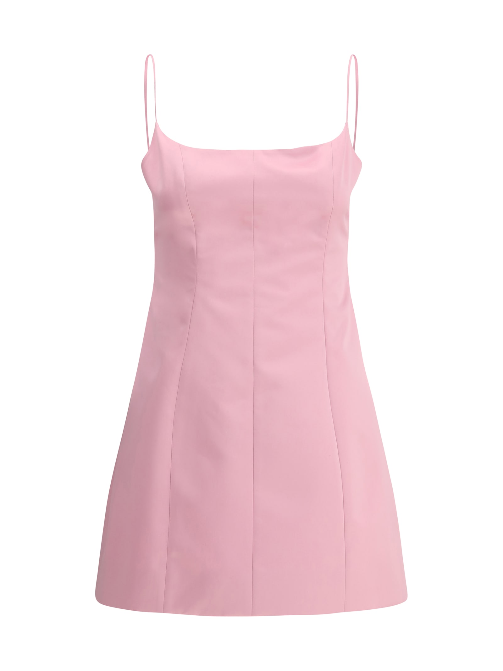 Blumarine Duchess Short Dress Spaghetti Straps In Dalia Pink
