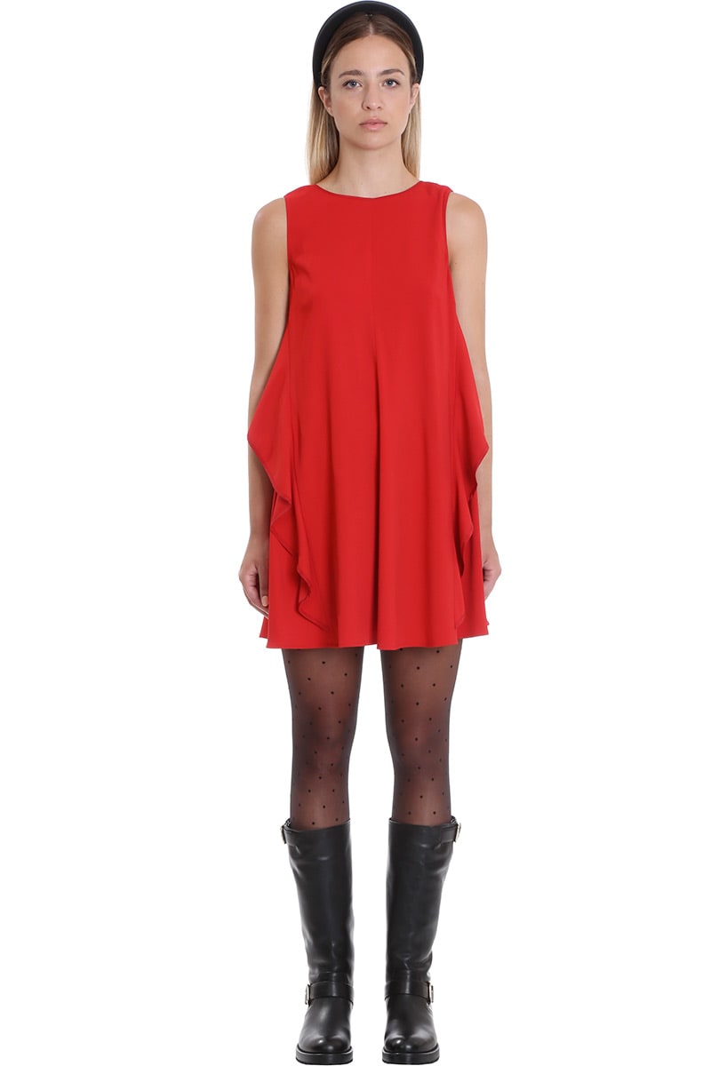RED VALENTINO DRESS IN RED COTTON
