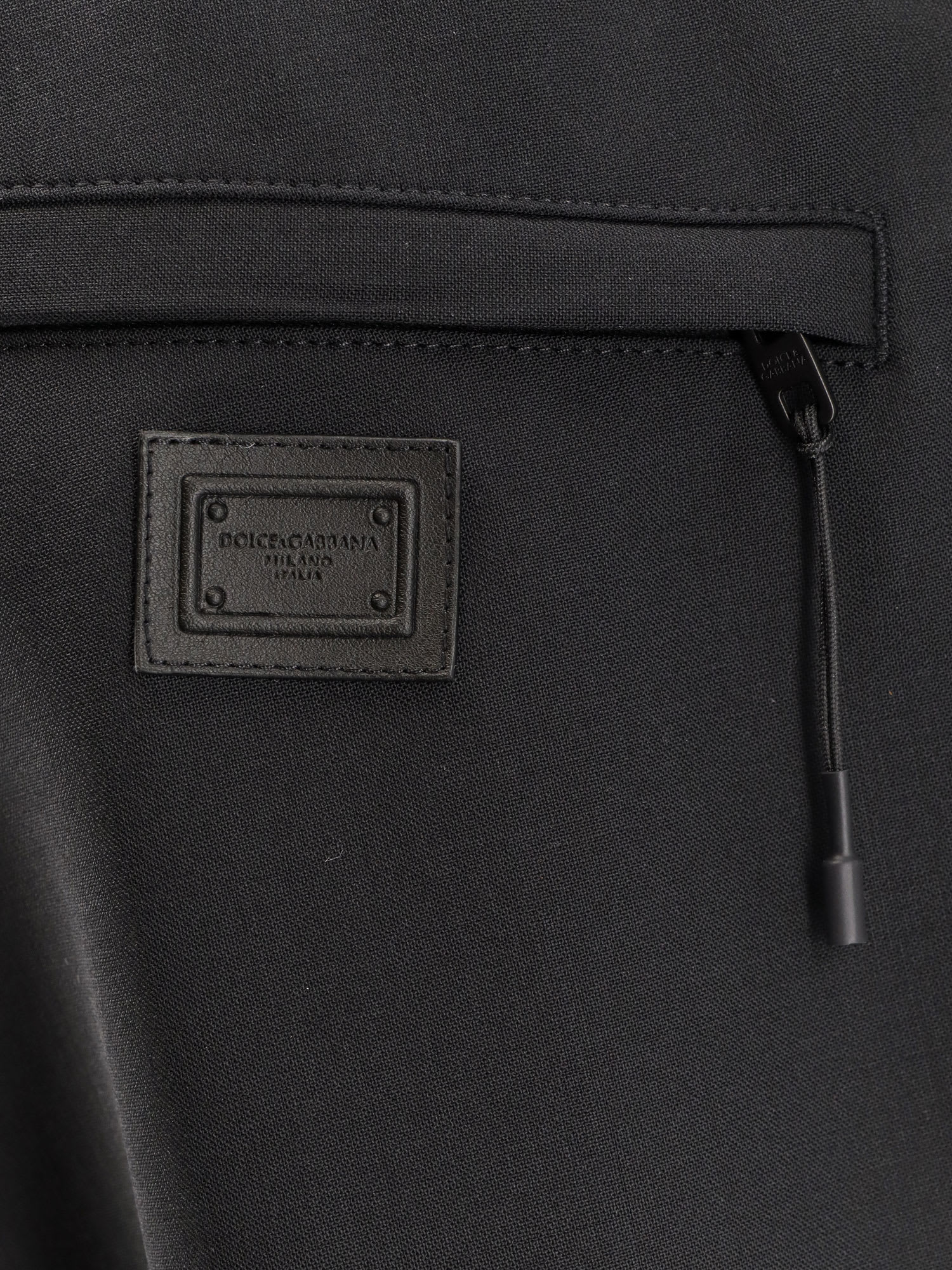 Dolce & Gabbana Wool Blend Trousers In Blue