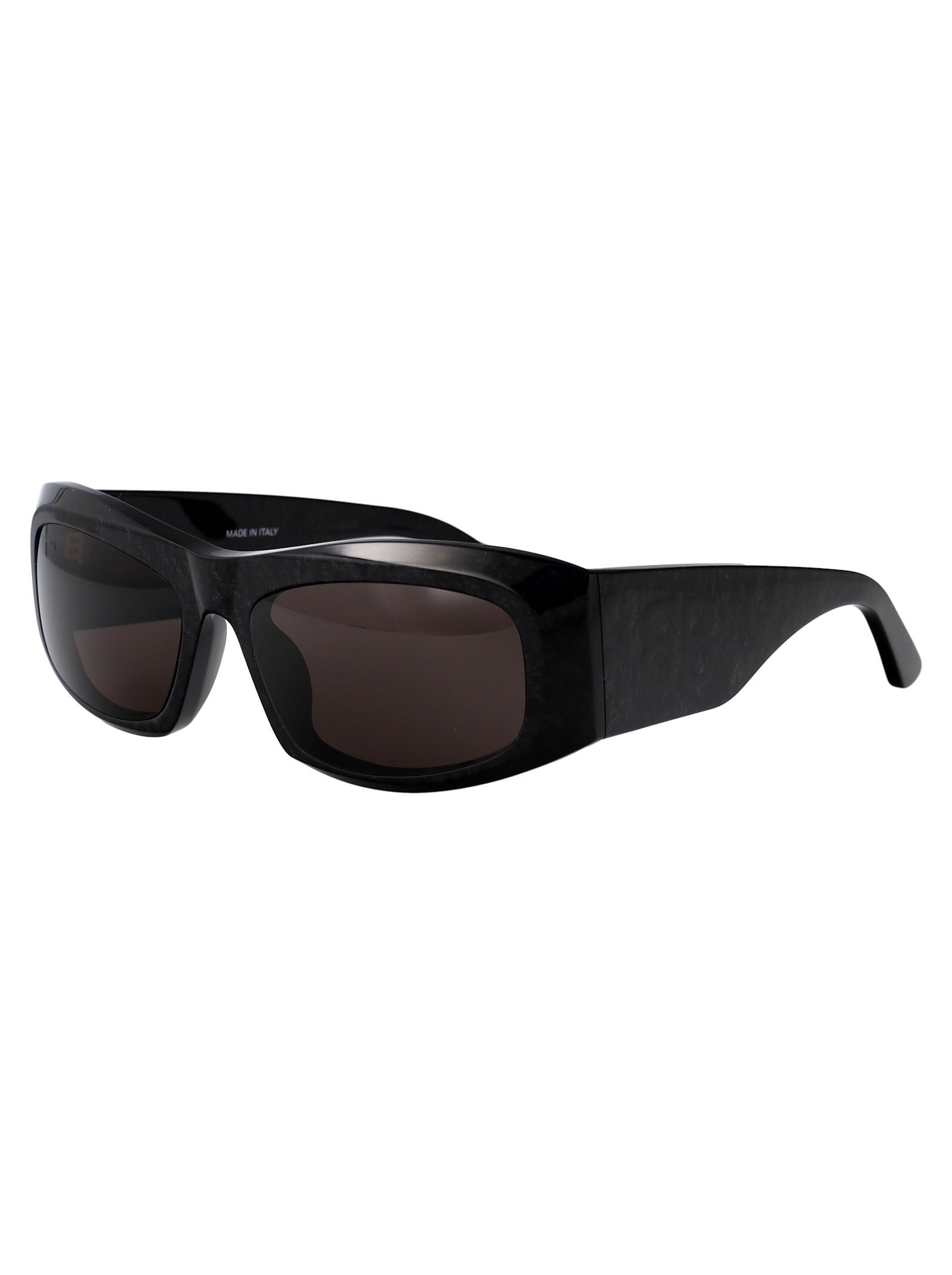 Shop Balenciaga Bb0395s Sunglasses In Black-black-grey