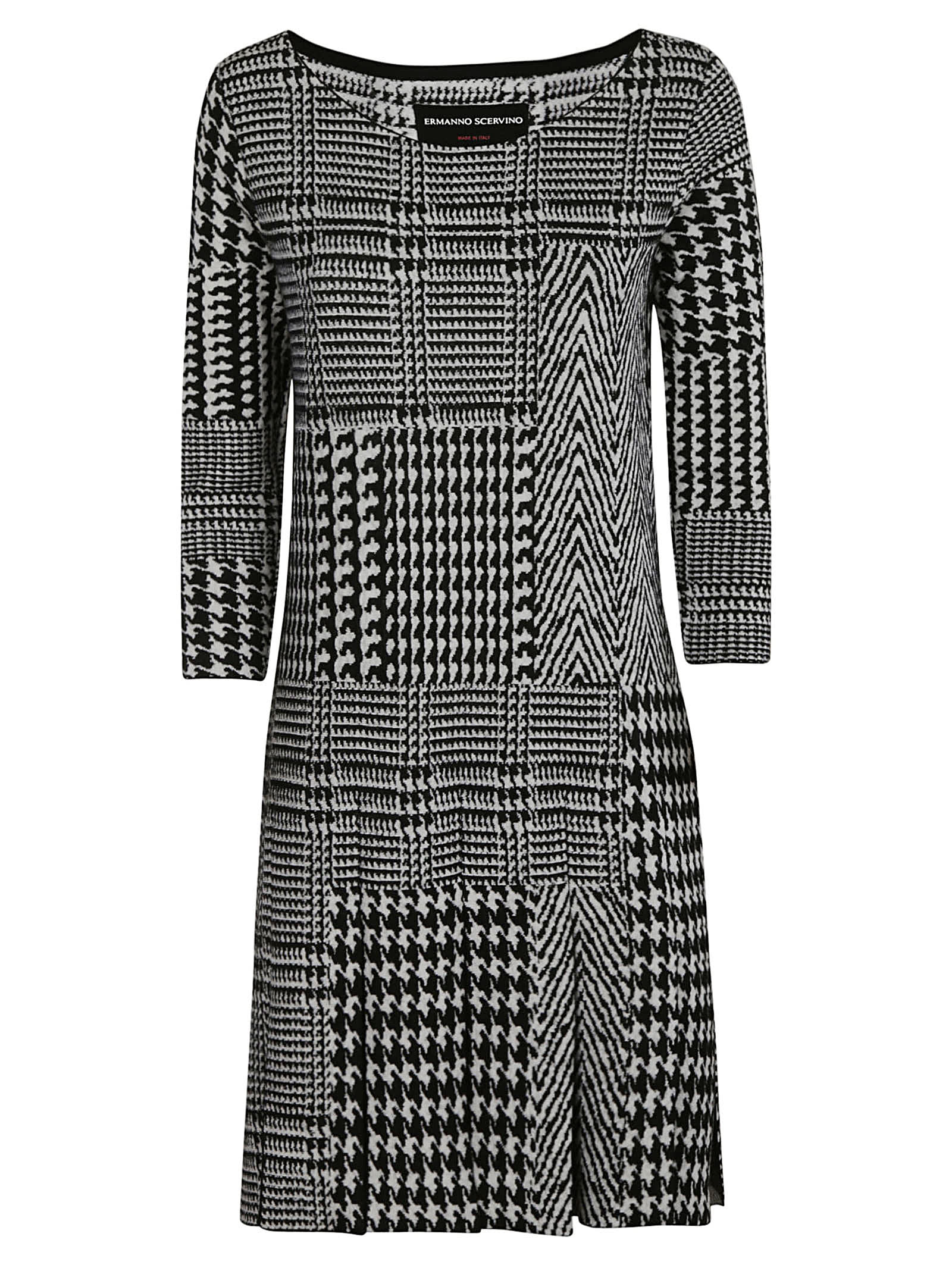 Ermanno Scervino Quarter-length Sleeve Patterned Dress