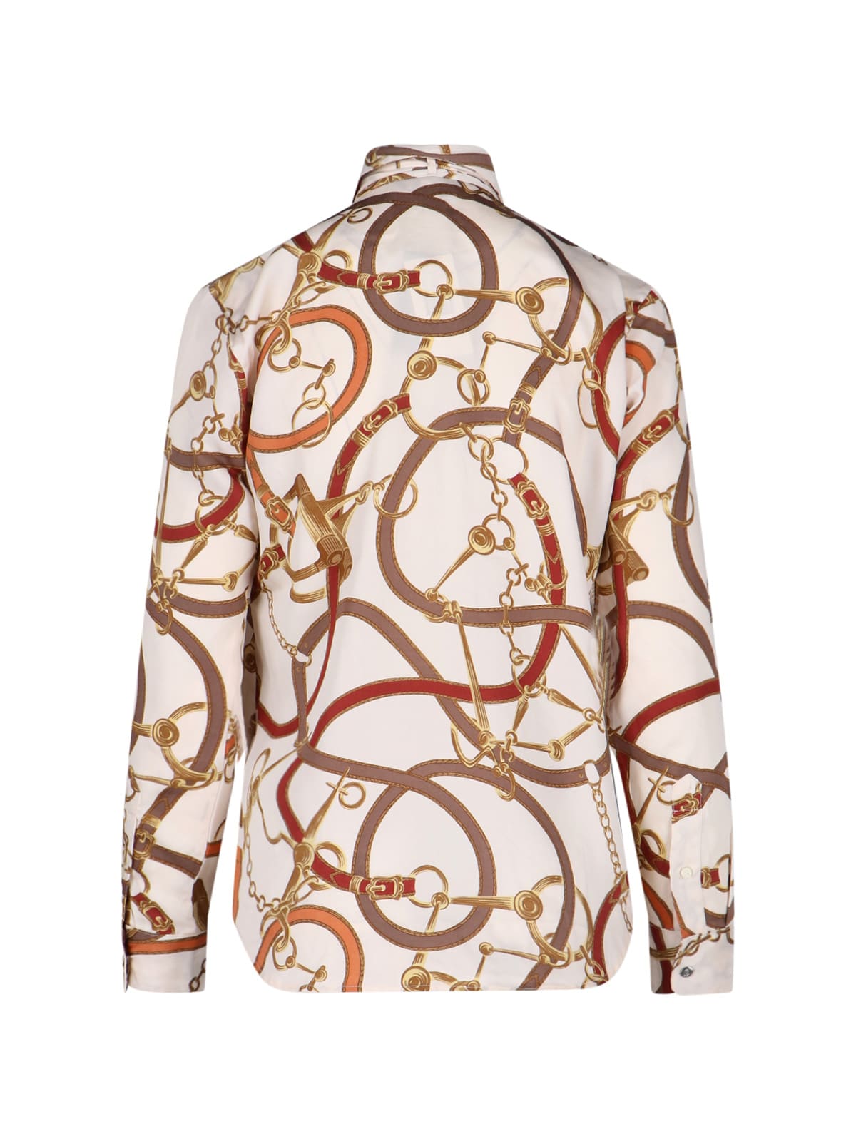 Ralph Lauren Chain-print Shirt In White