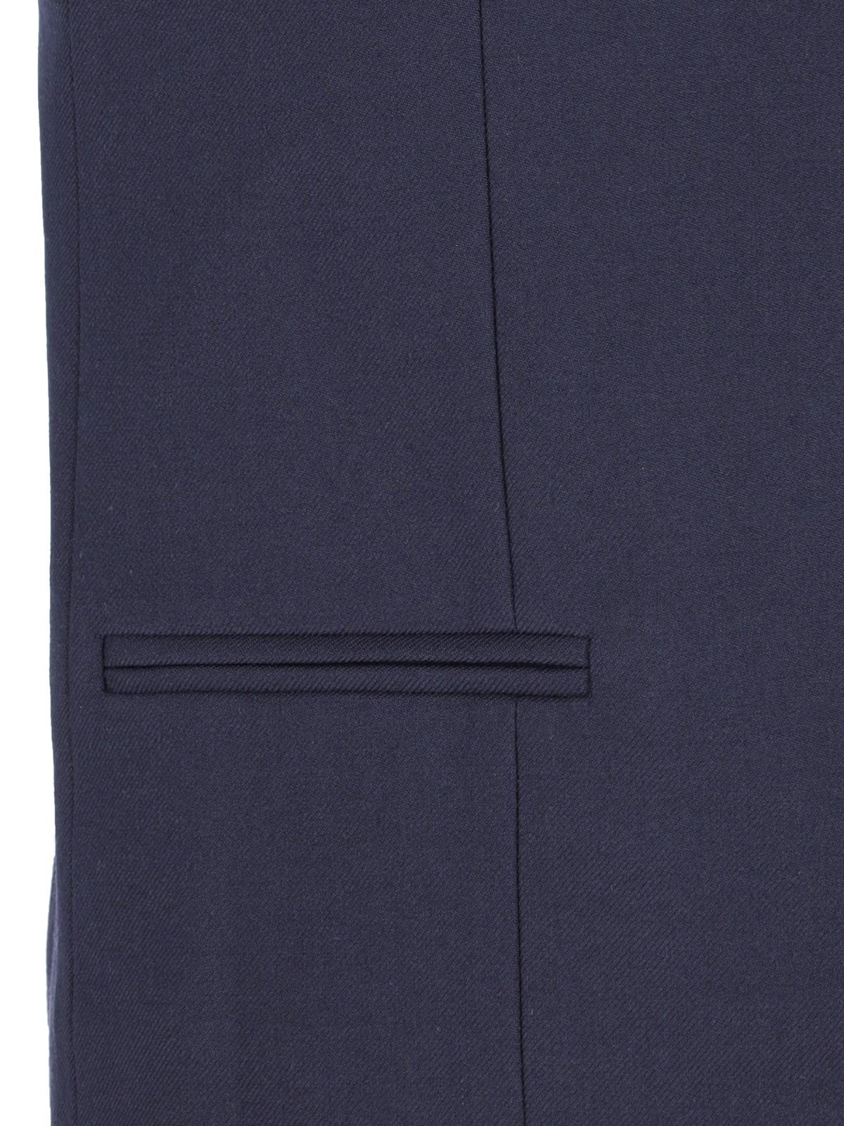 Shop Ami Alexandre Mattiussi Virgin Wool Vest In Night Blue