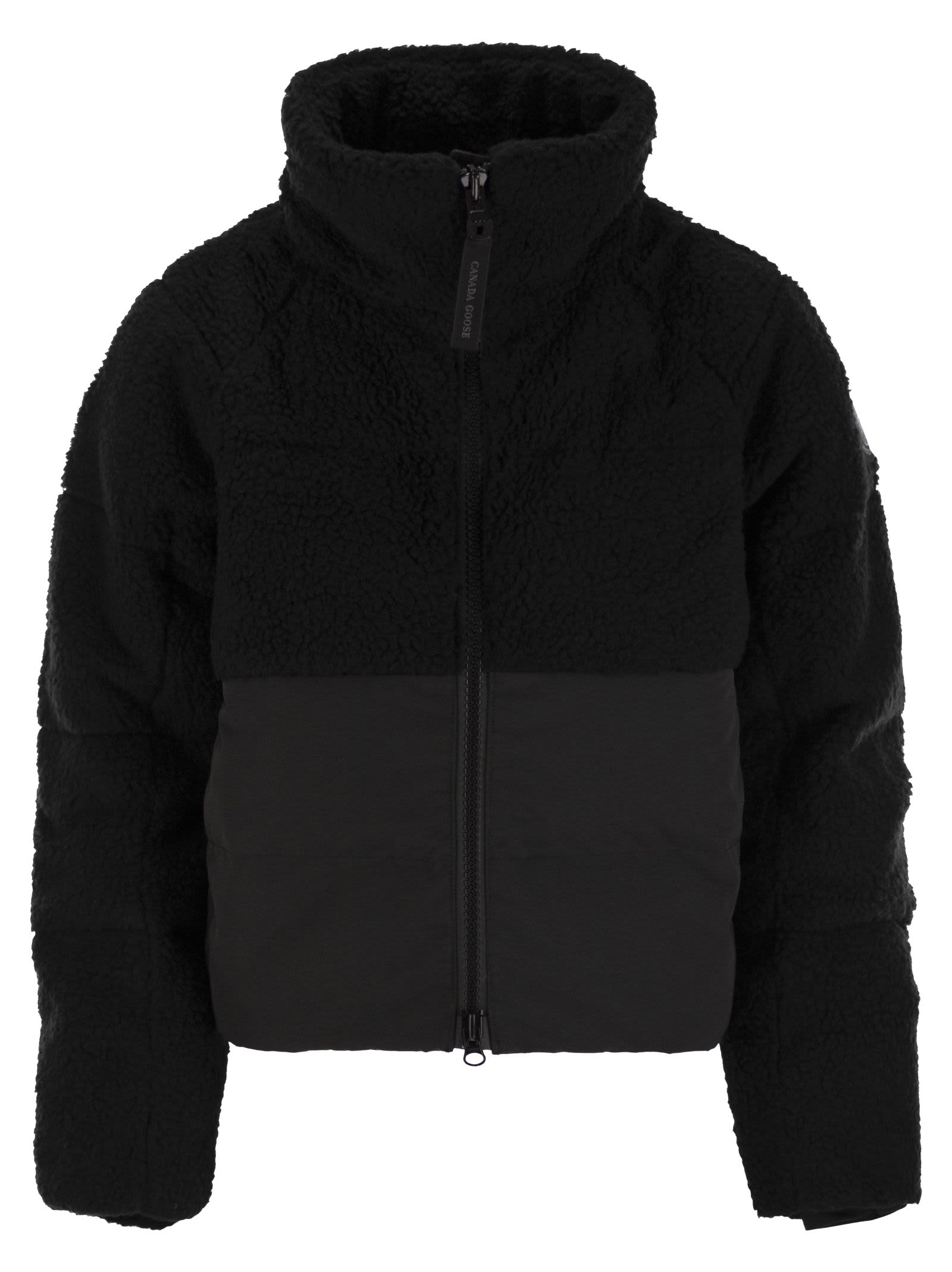 Shop Canada Goose Elora Puffer - Short Down Jacket In Black