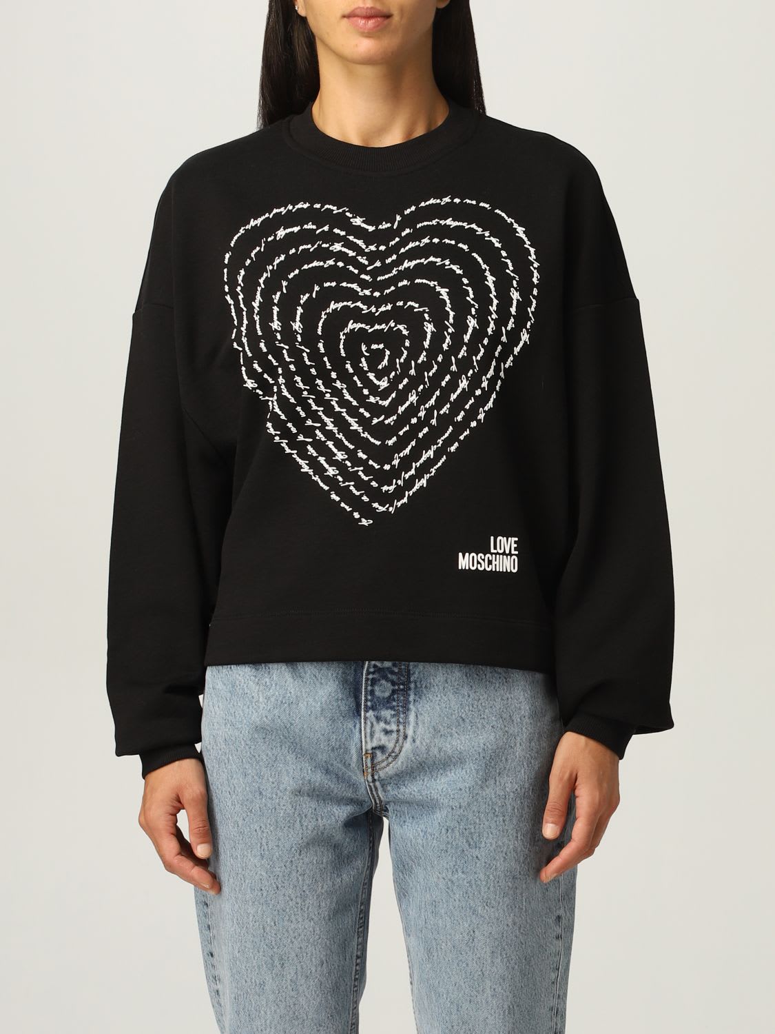 Love Moschino Sweatshirt Love Moschino Sweatshirt In Cotton With Print