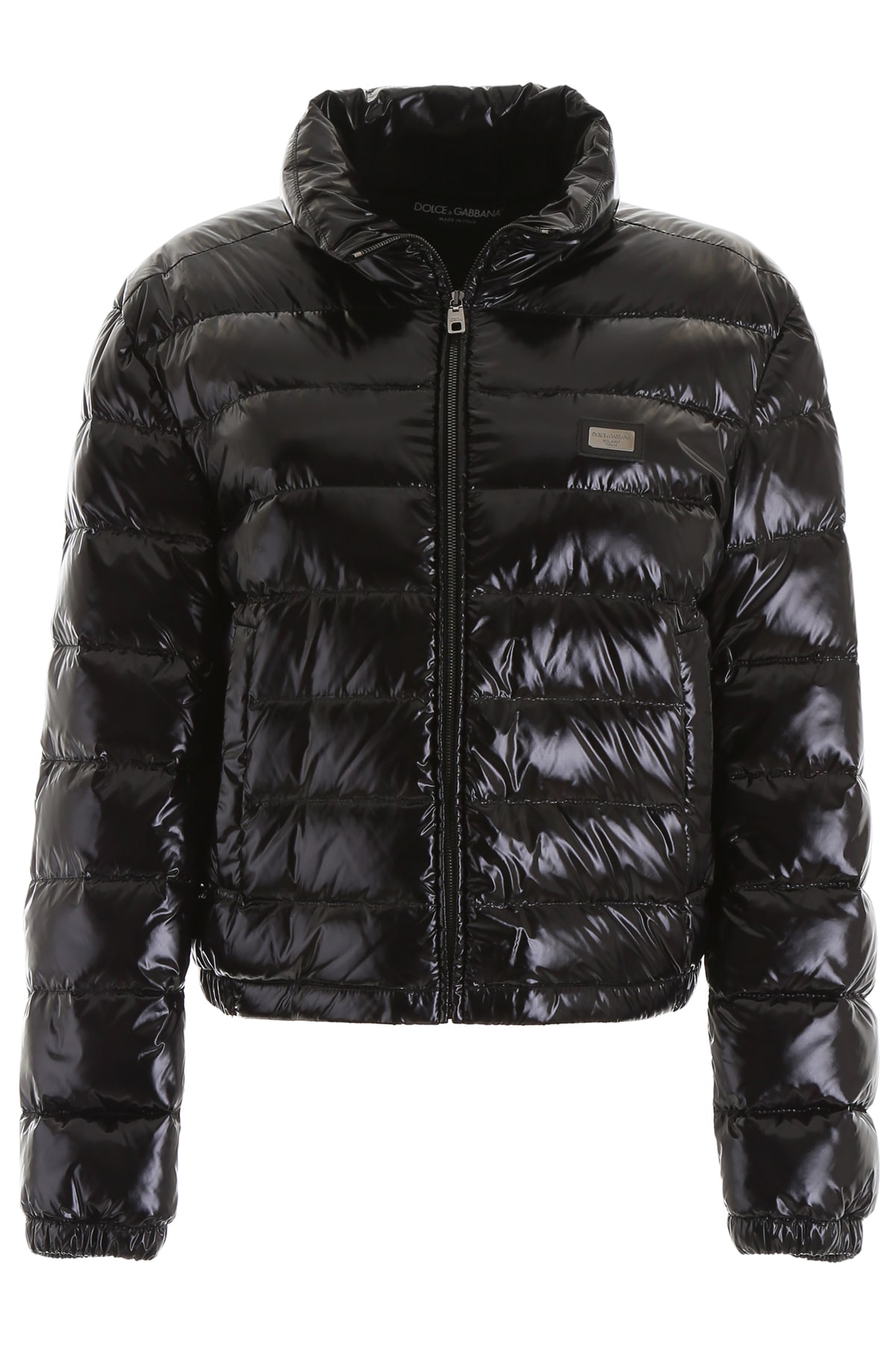 Dolce & Gabbana Dolce & Gabbana Shiny Puffer Jacket - NERO (Black ...