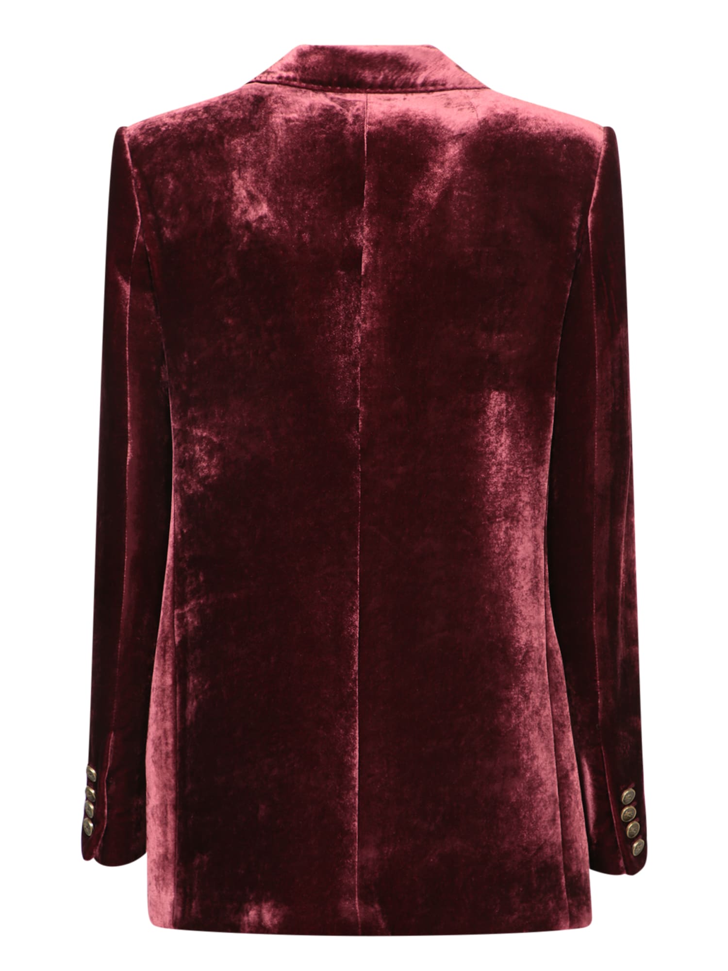 Shop Etro Bordeaux Velvet Jacket