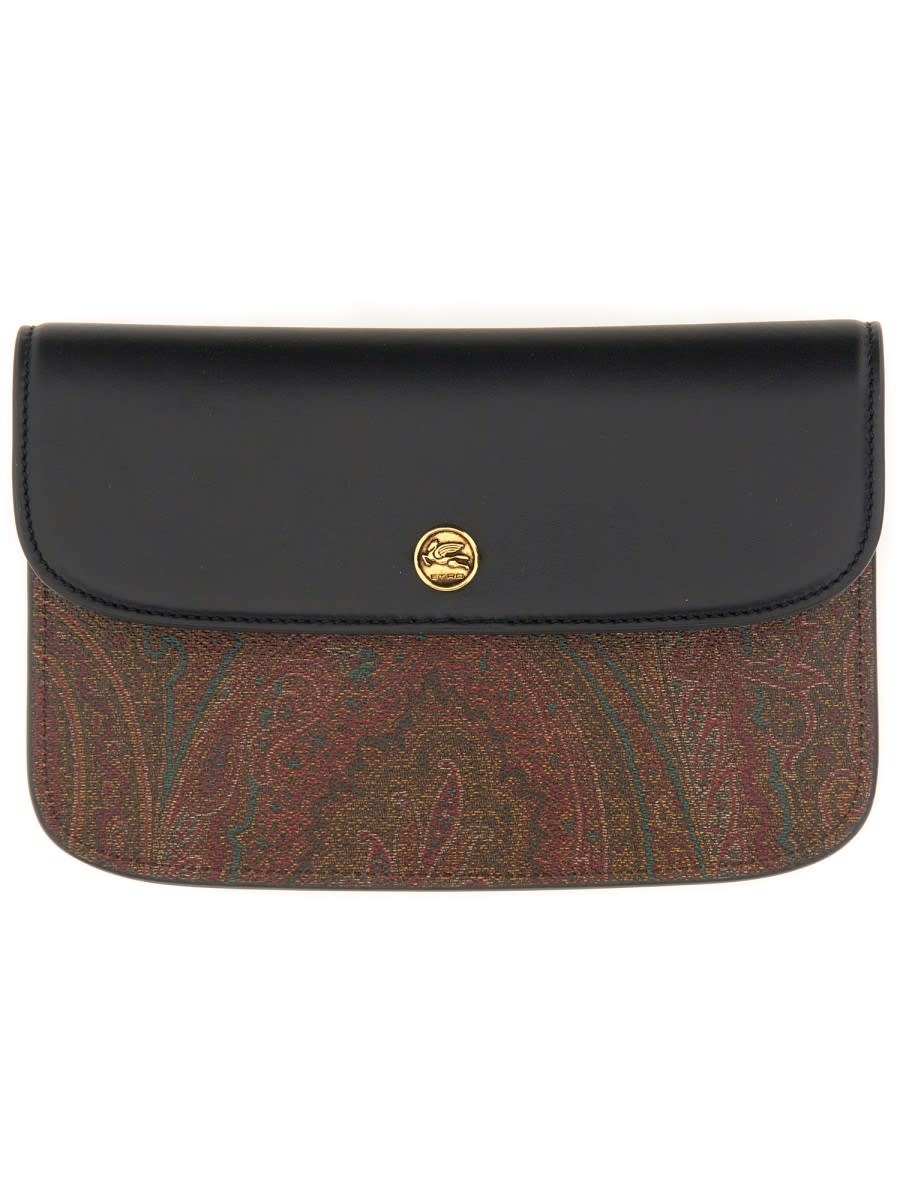 Shop Etro Paisley Pouch In Multicolour