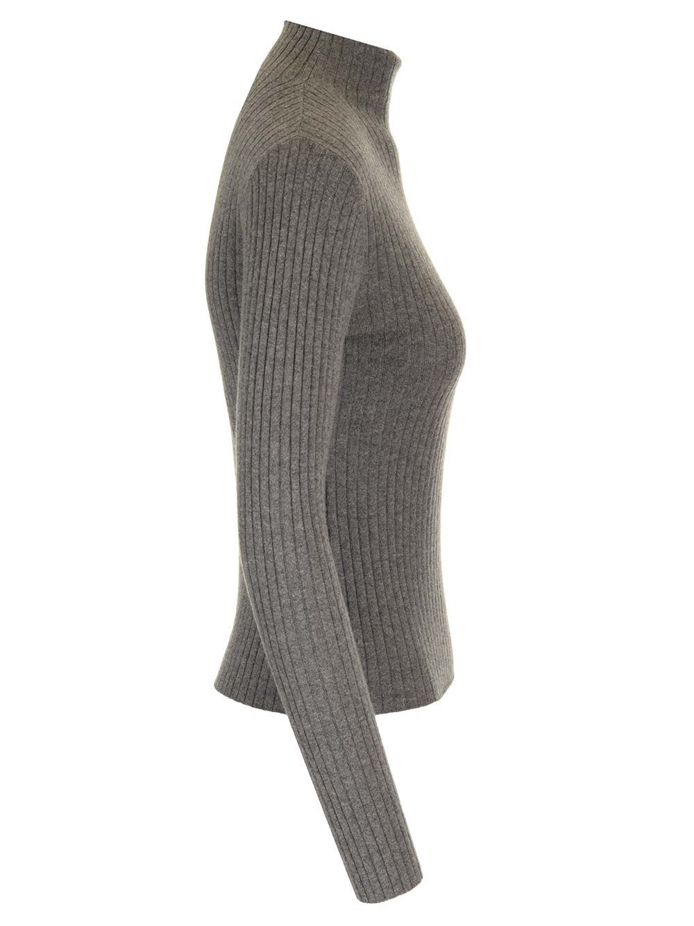 Shop Arch4 Ariana Crew Neck Sweater In Grey