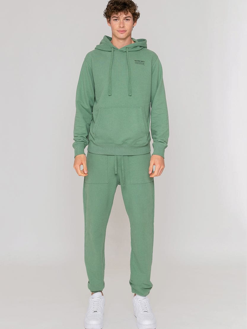 Shop Mc2 Saint Barth Light Green Track Pants Pantone Special Edition