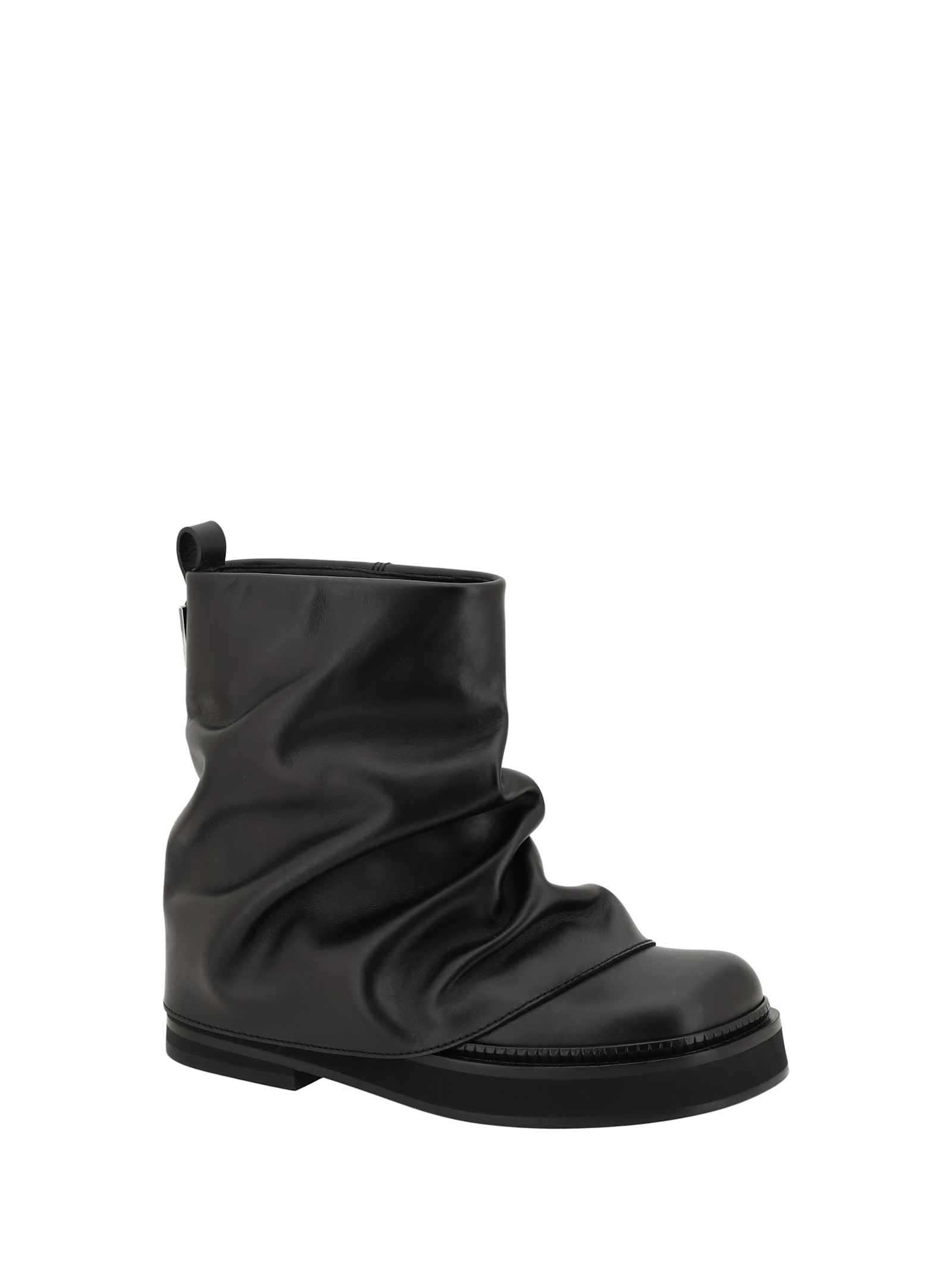 Attico Mini Robin Ankle Boots In Black