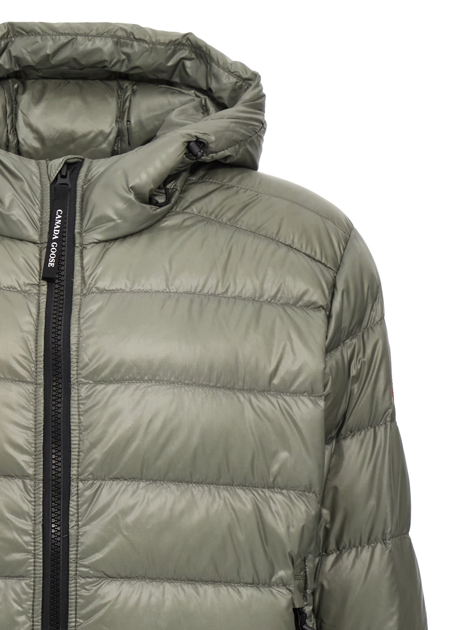 Shop Canada Goose Crofton Down Jacket In Green