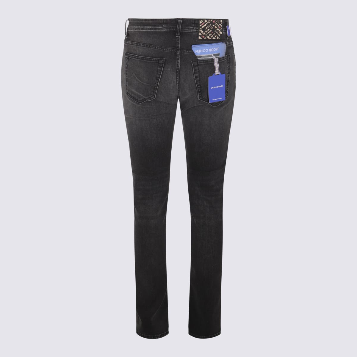 Shop Jacob Cohen Dark Grey Cotton Jeans In Zzju0642