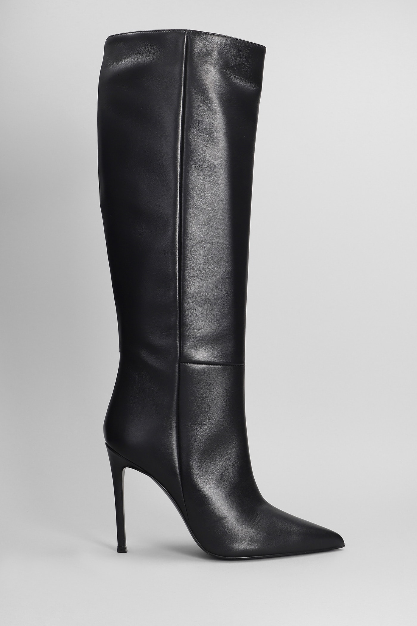 Marc Ellis High Heels Boots In Black Leather