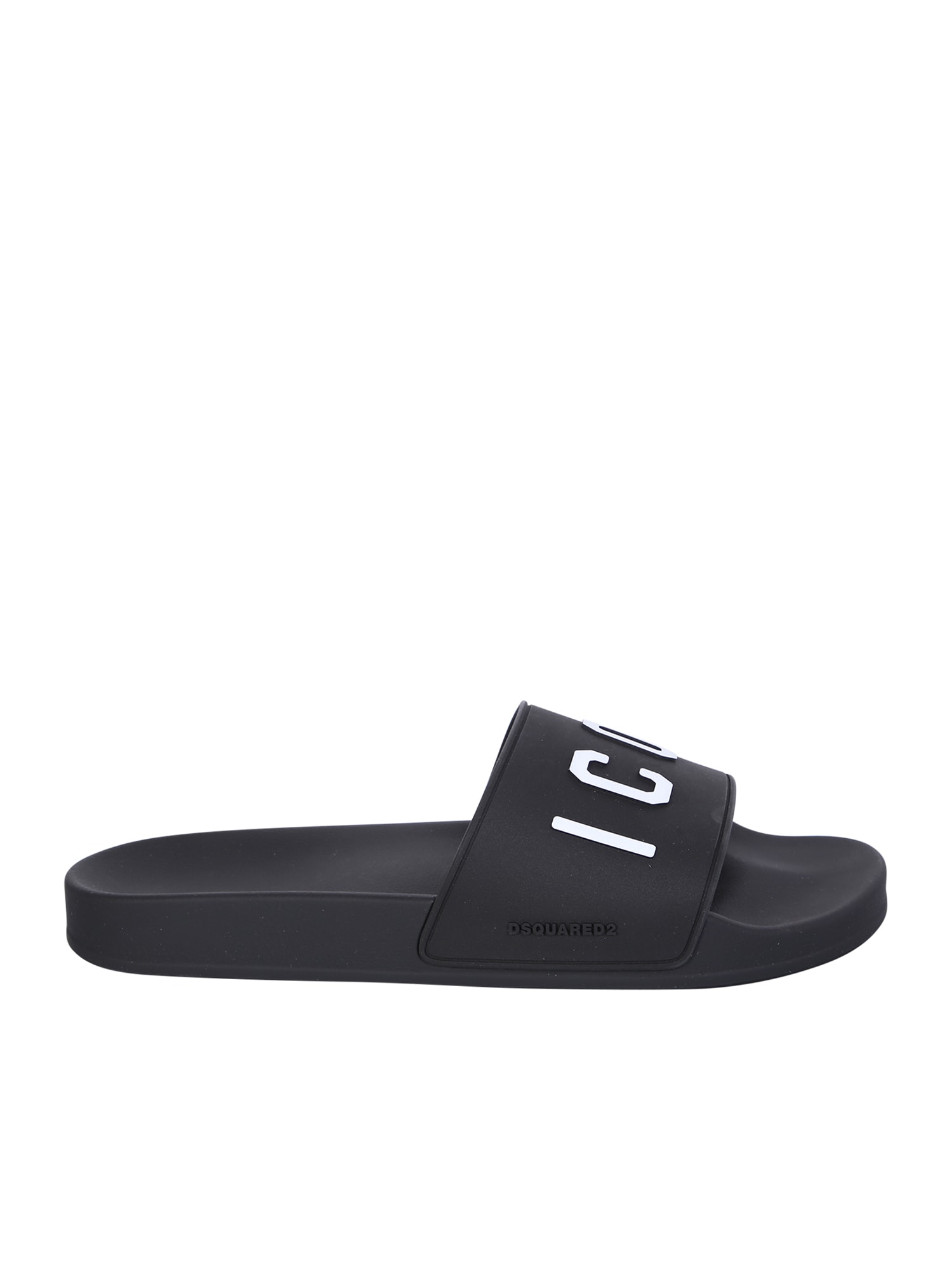 Shop Dsquared2 Black Pool Slides