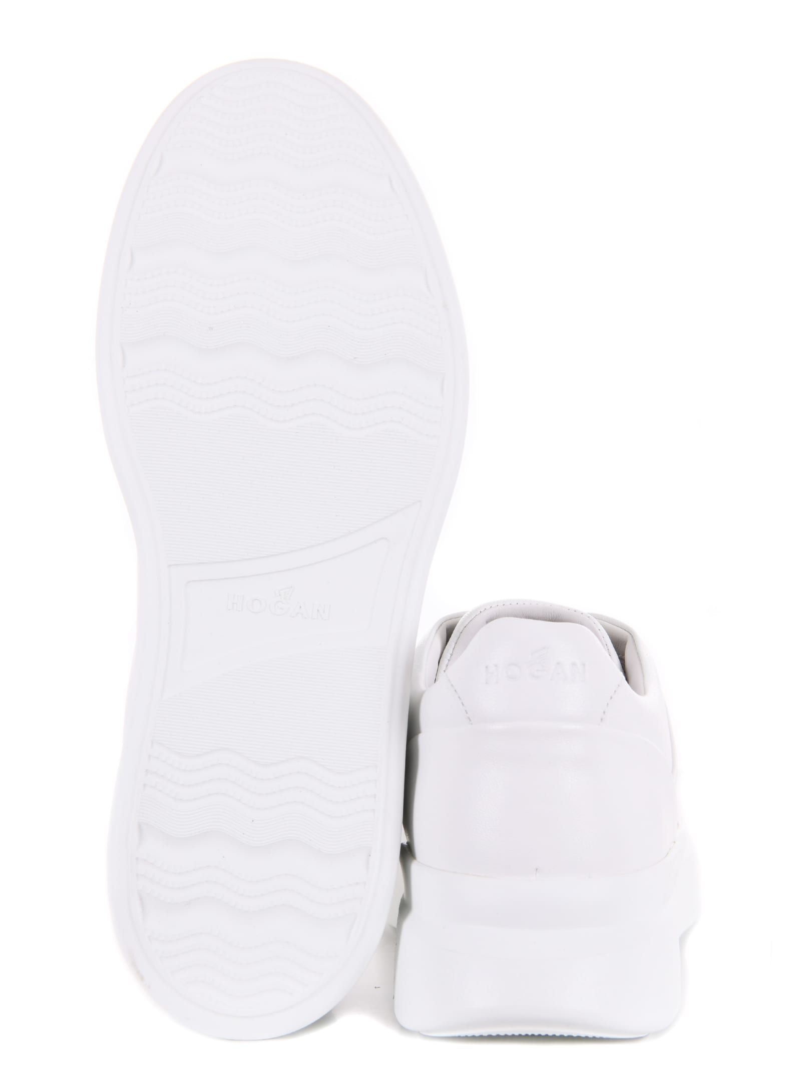 Shop Hogan Slip-on Sneakers In Bianco
