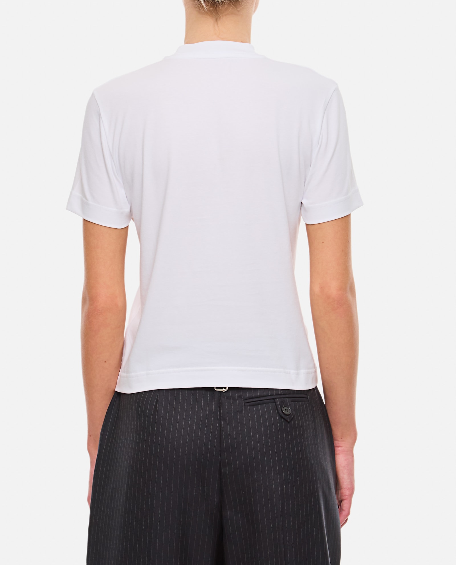 Jacquemus Relaxed Fit Crew-neck T-shirt With Front Print In White