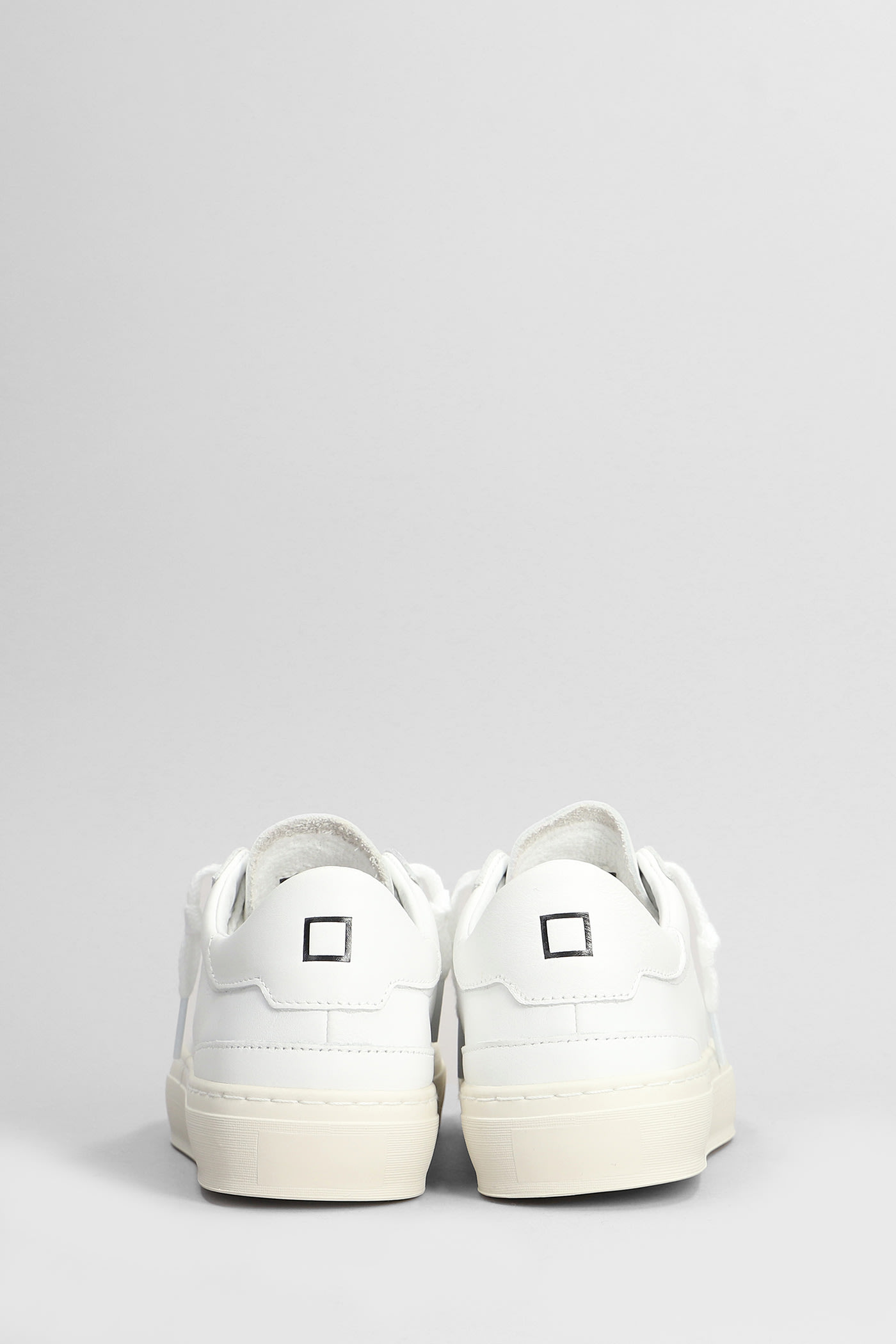 Shop Date Sonica Sneakers In White Leather