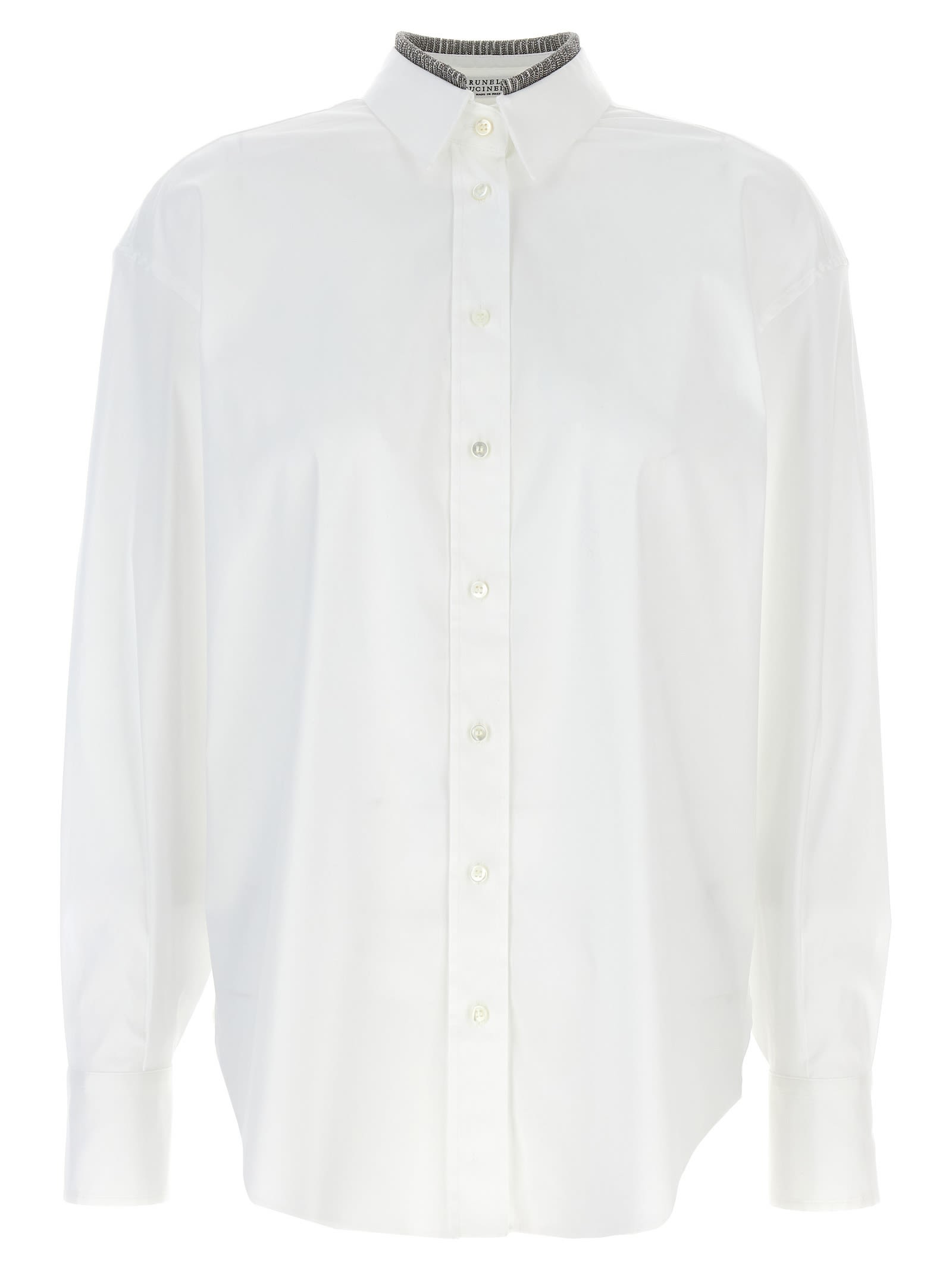 Shop Brunello Cucinelli Monile Shirt In White