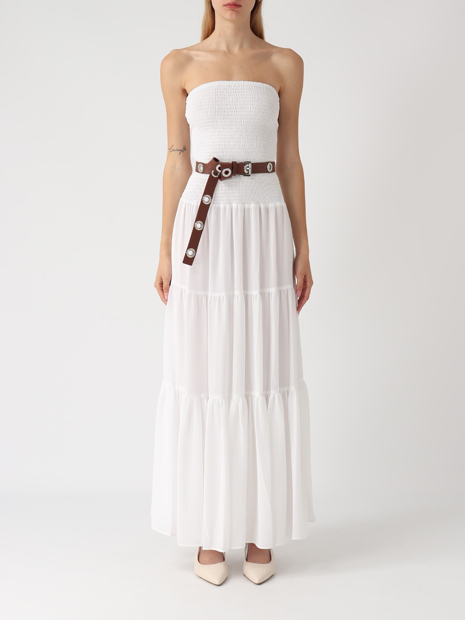 White Maxi Midi Dress