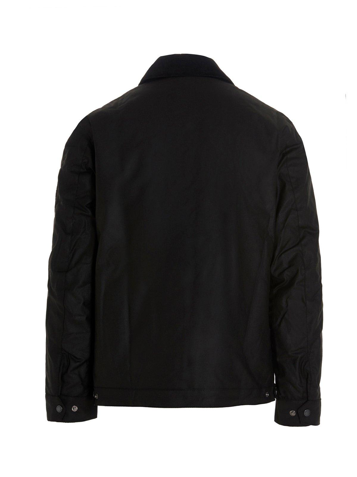 Shop Barbour International Workers Wax Jacket In Black