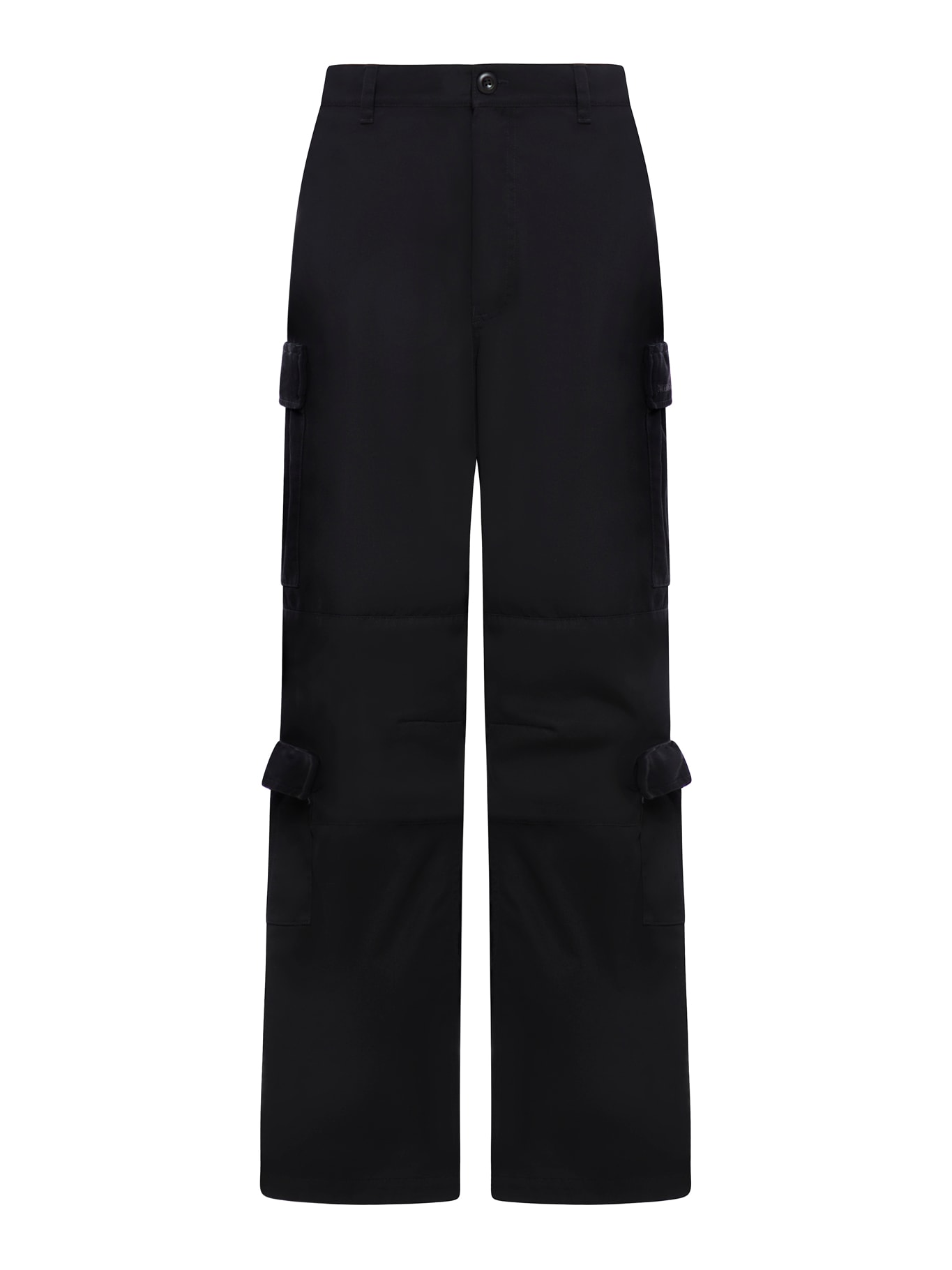 Women`s Cargo Pants Regular Fit In Black