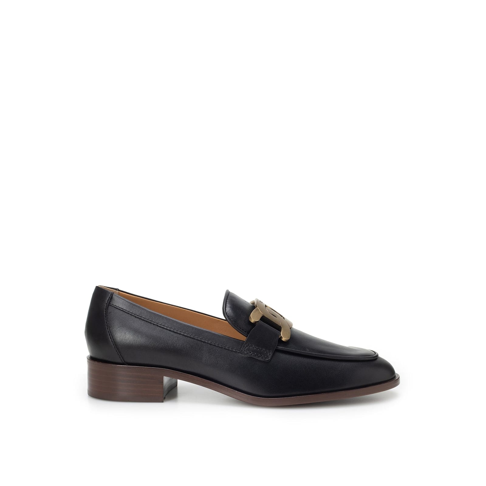 Tod's Leather Loafers In Black