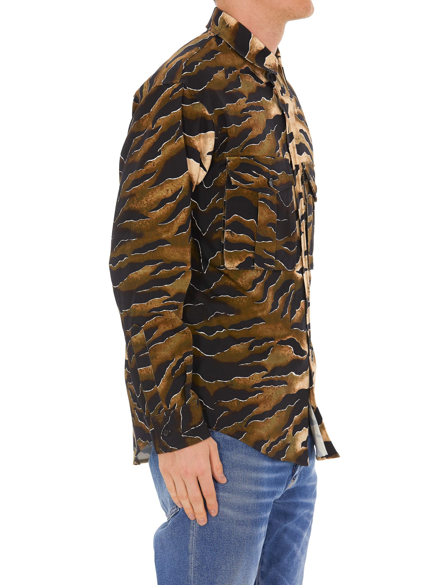 DSQUARED2 TIGER CAMOUFLAGE SHIRT,11220224
