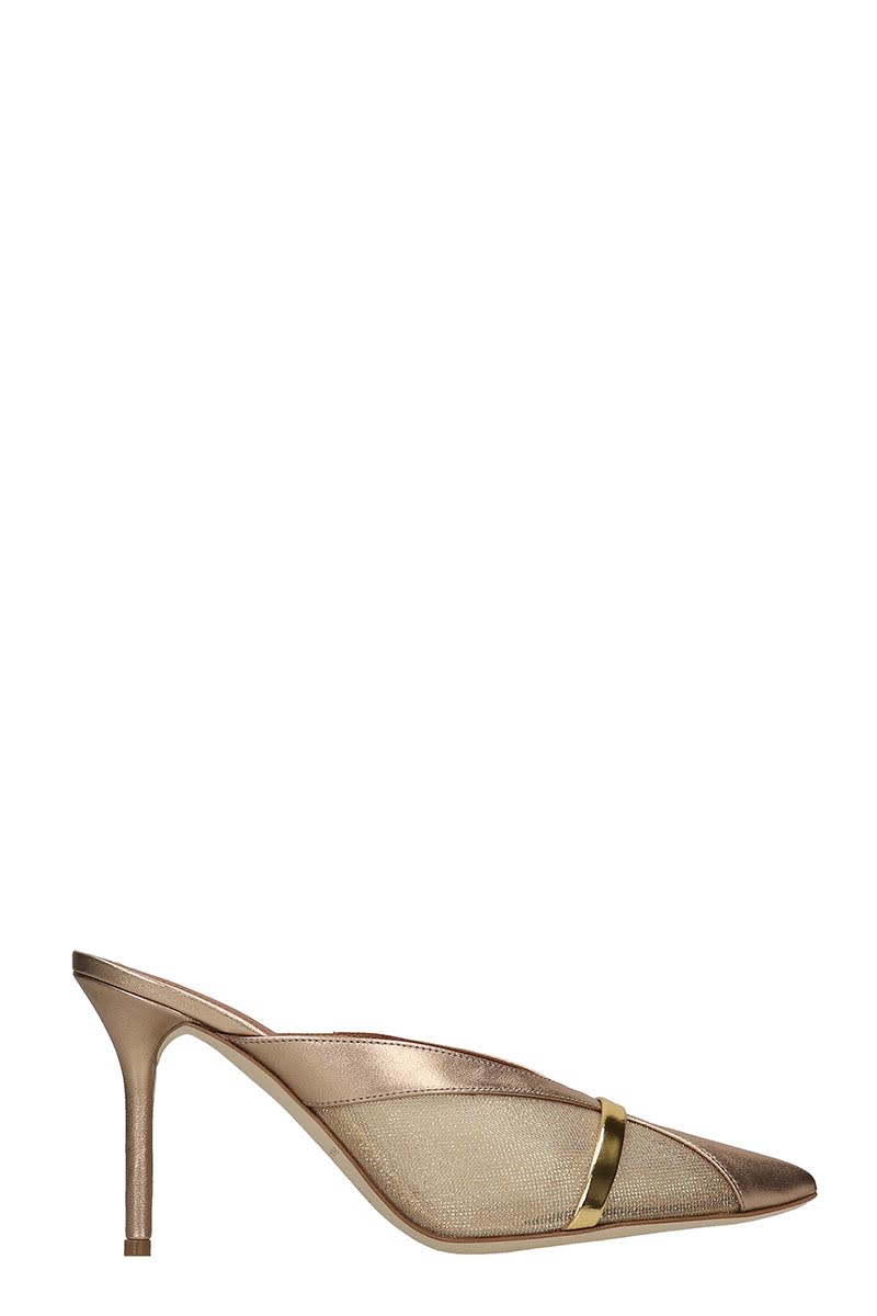 MALONE SOULIERS BOBBI SANDALS IN GOLD LEATHER,11238471