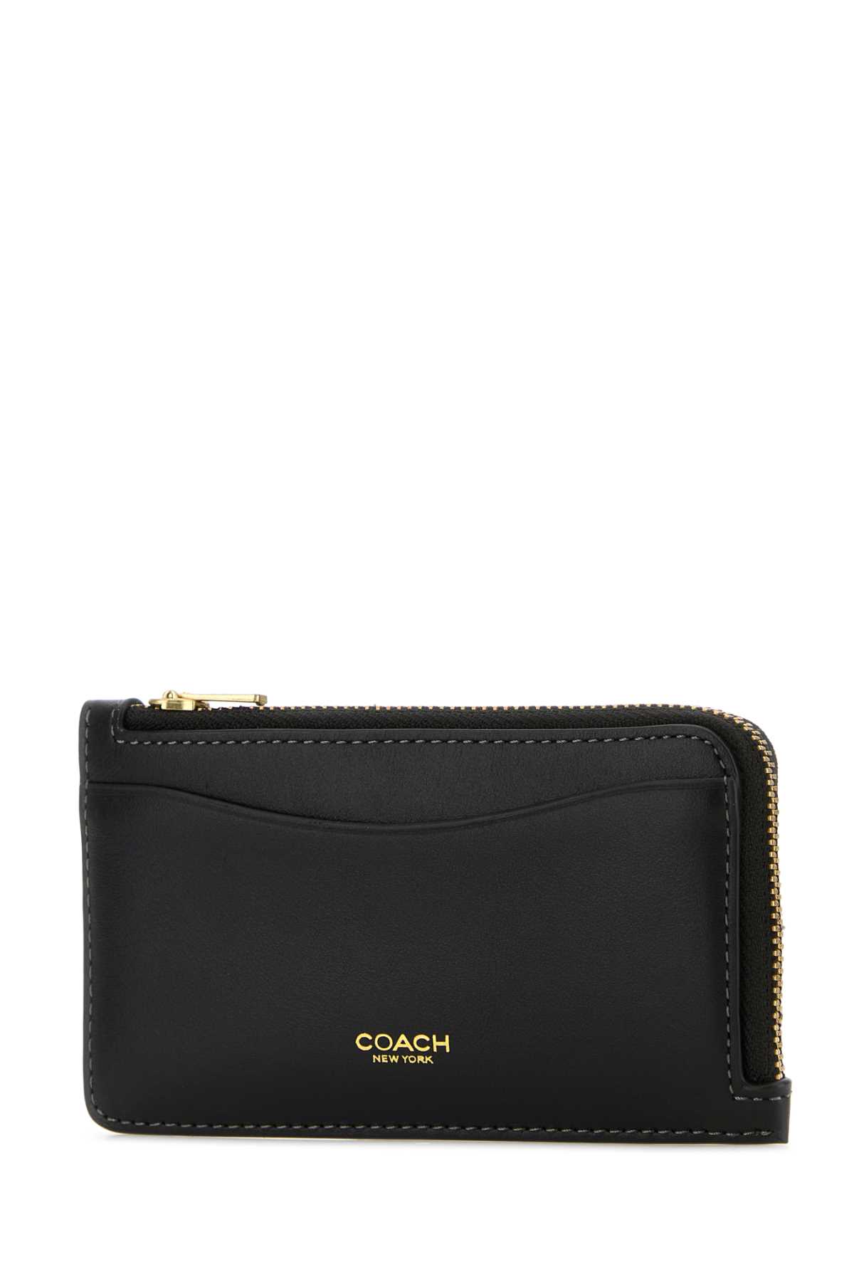 Coach Portacarte In Pelle Nera  Donna In Black