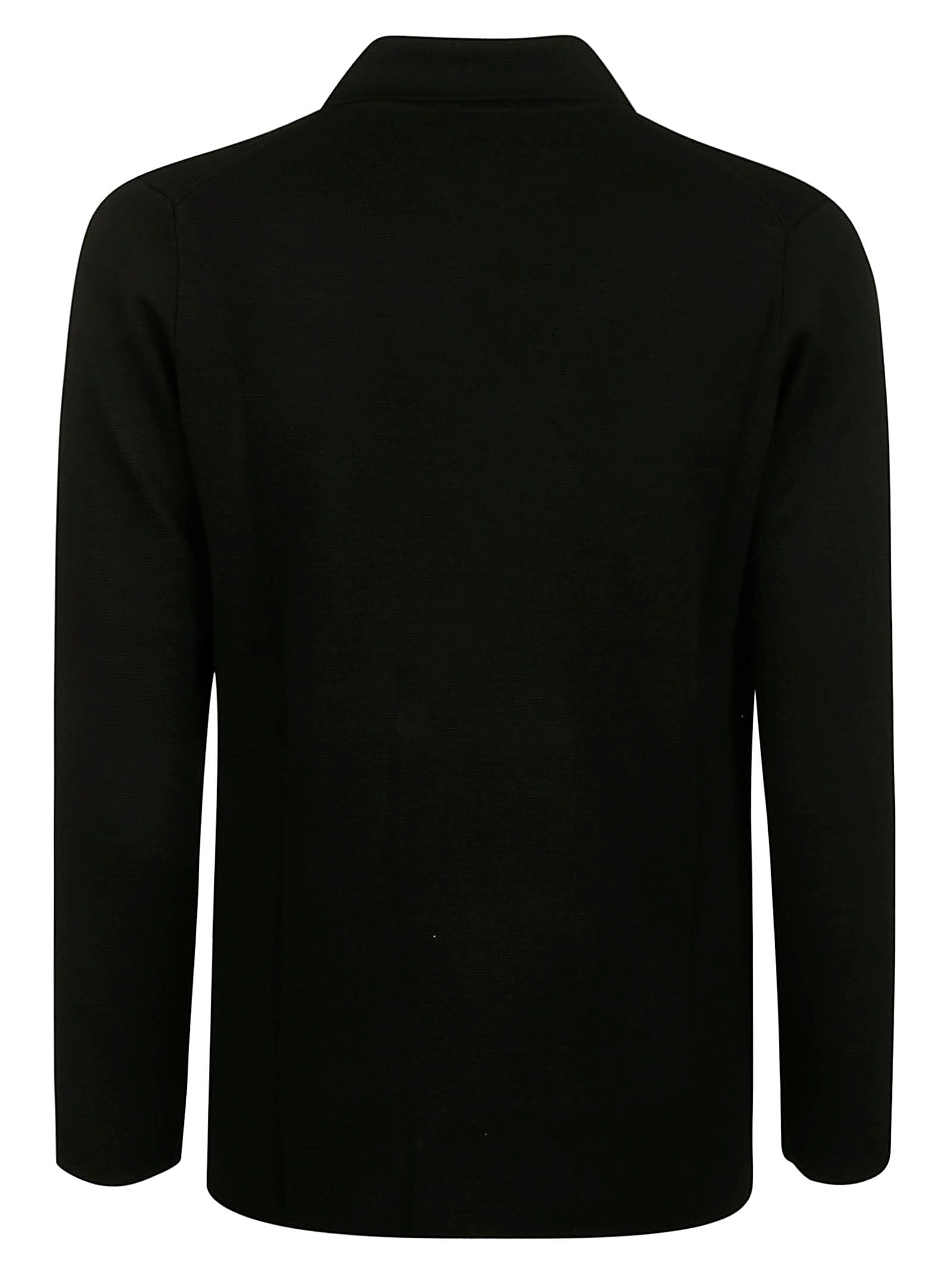 Filippo De Laurentiis Double Breasted Jacket Merino Wool In Black