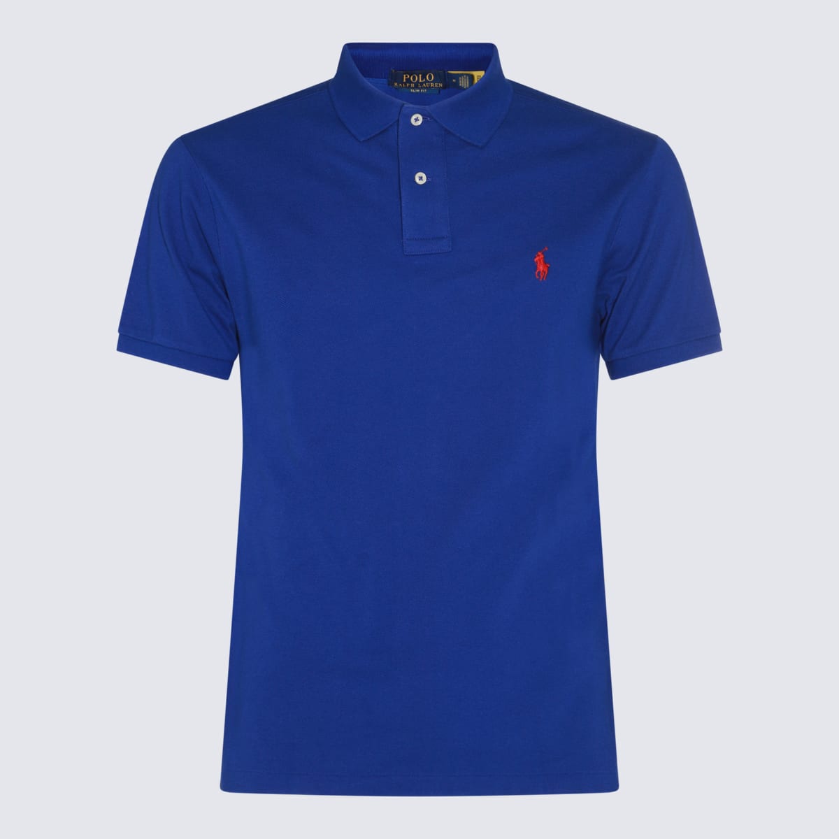 Blue Cotton Polos Shirt