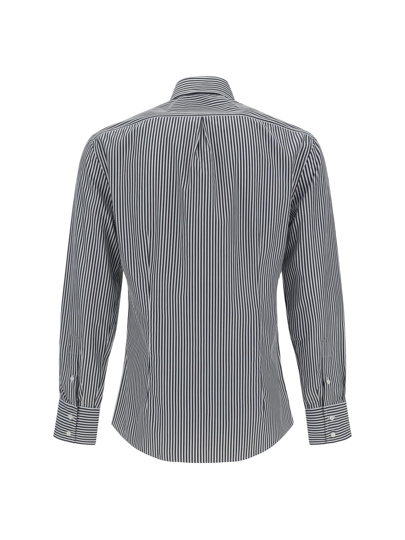 Shop Brunello Cucinelli Shirt In Bianco/nero