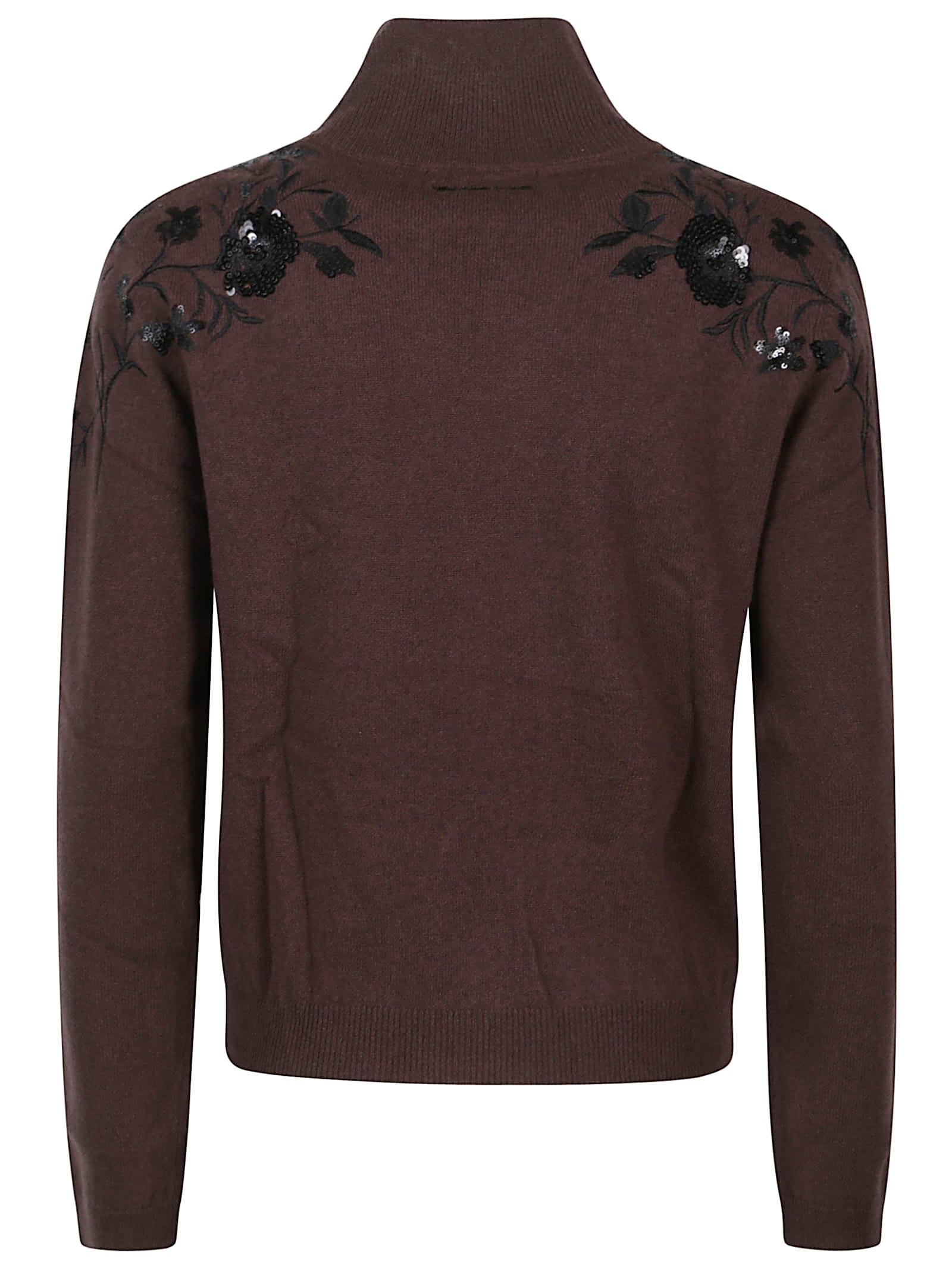 Ermanno Firenze Turtle Neck Sweater In Purple