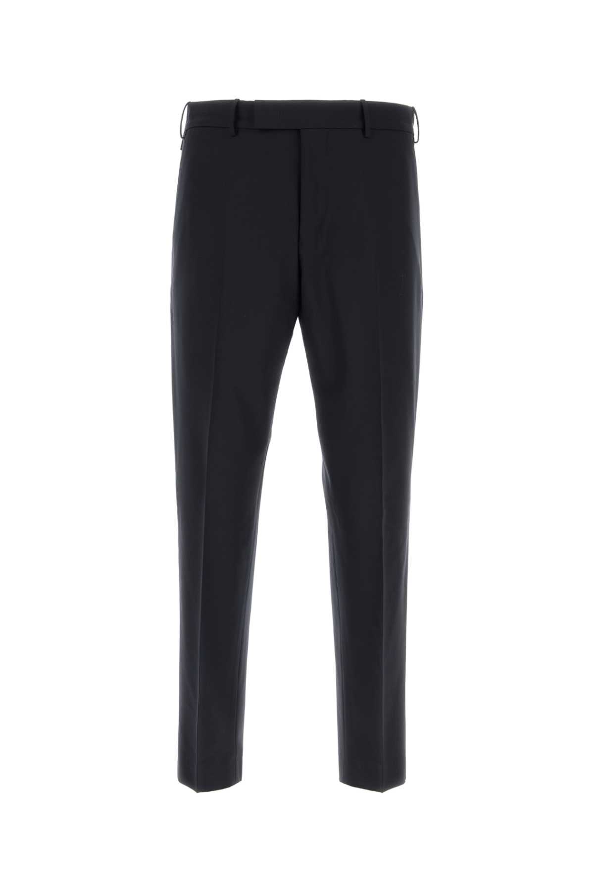 Pt Torino Midnight Blue Stretch Wool Edge Cigarette Pant In 0360