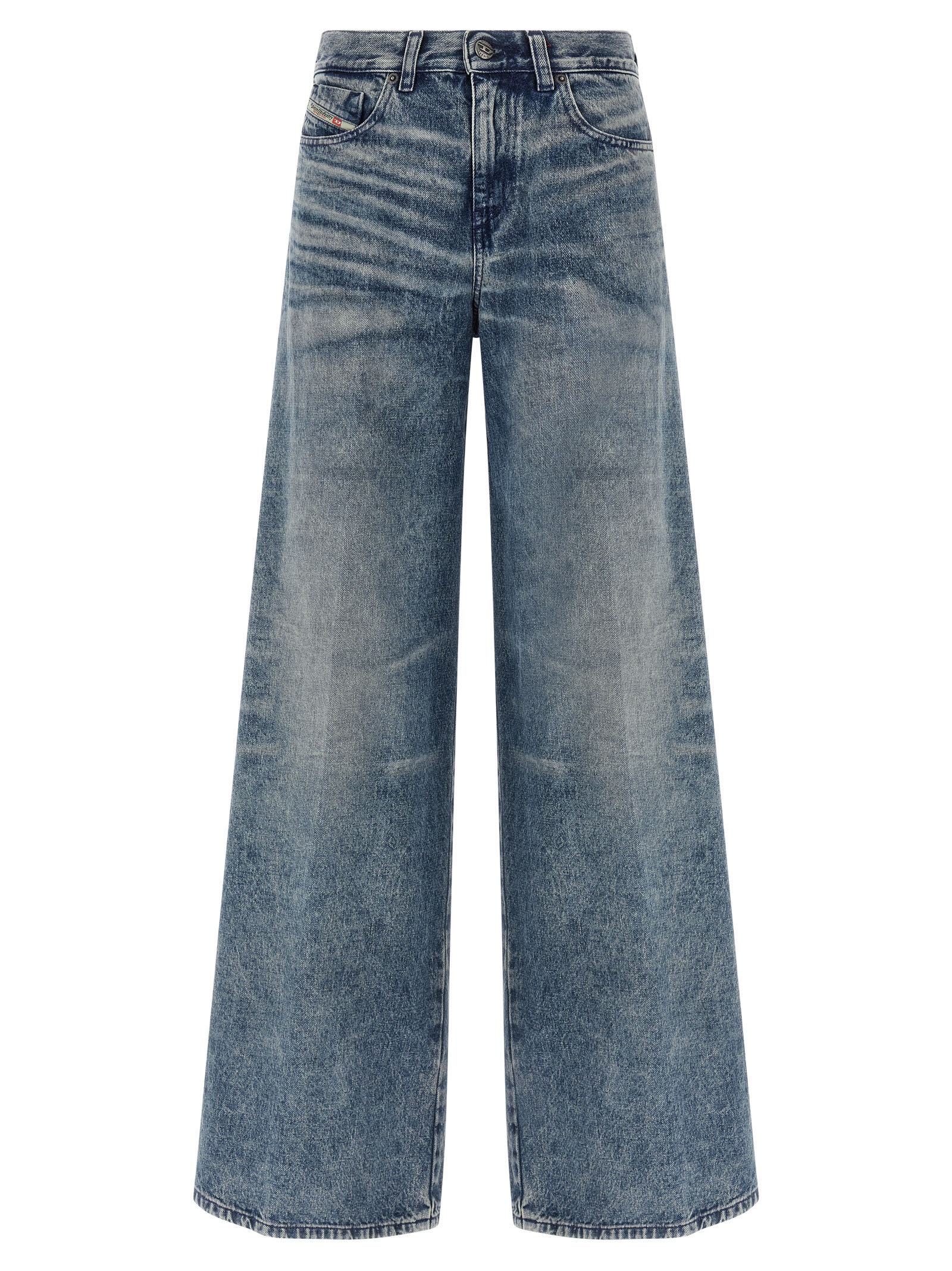 Diesel 1978 D-akemi-fsh Denim Trousers In Blue
