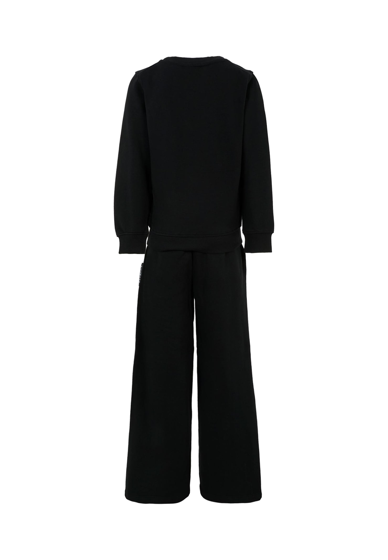 Richmond Black Suit For Girl With Logo In Black