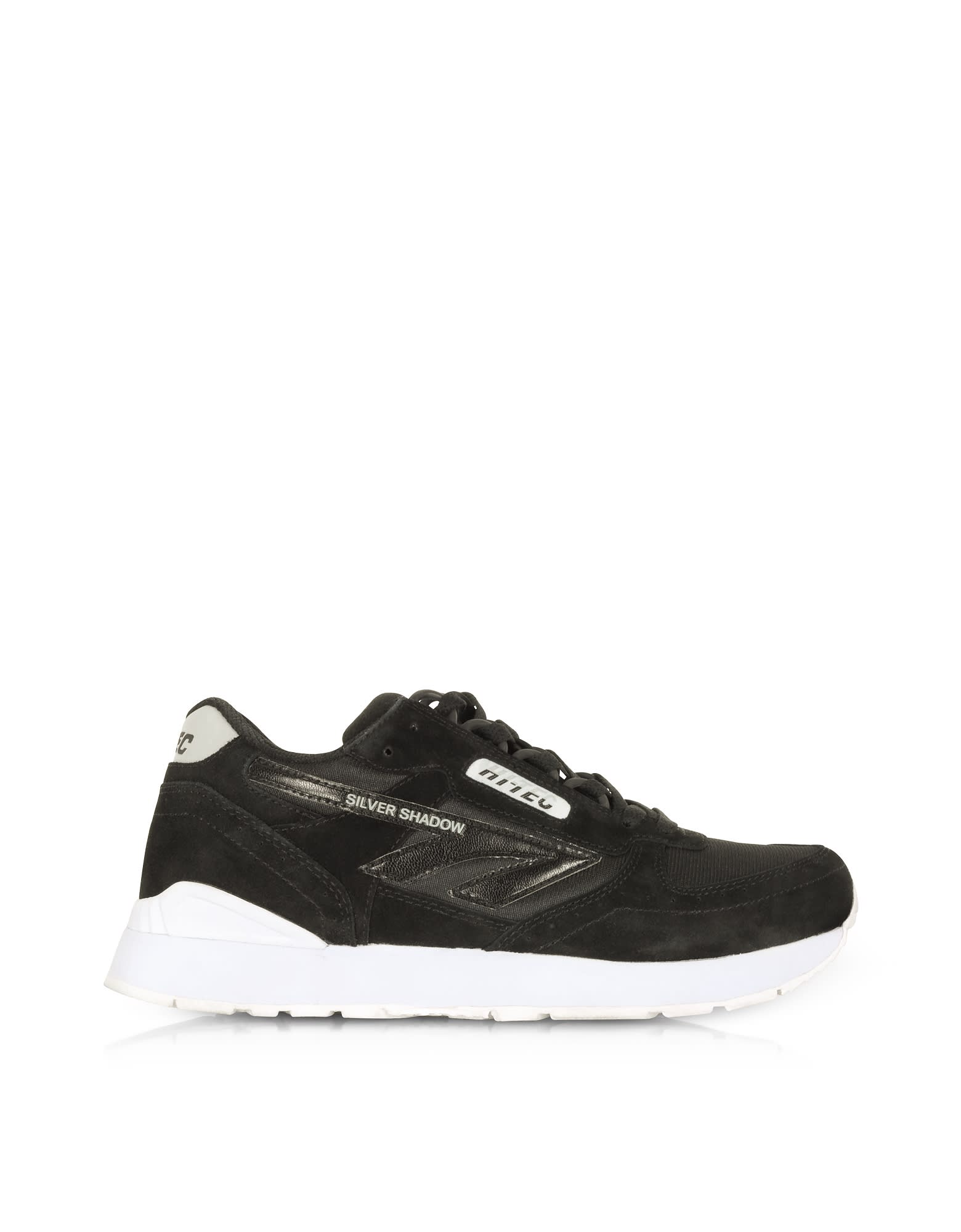 Hi-Tec Silver Shadow Black/cool Grey Mesh And Suede Unisex Trainers