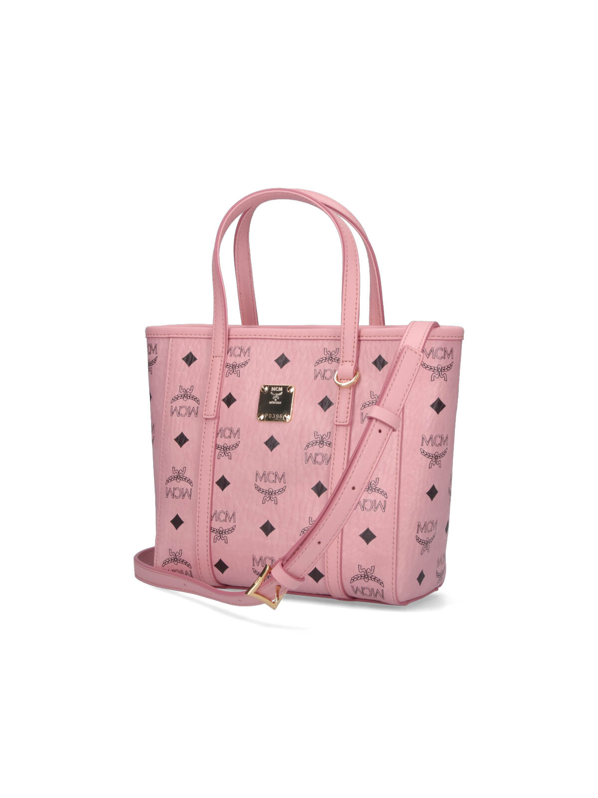 Mcm Toni Shopper Small Tote Bag In Pink