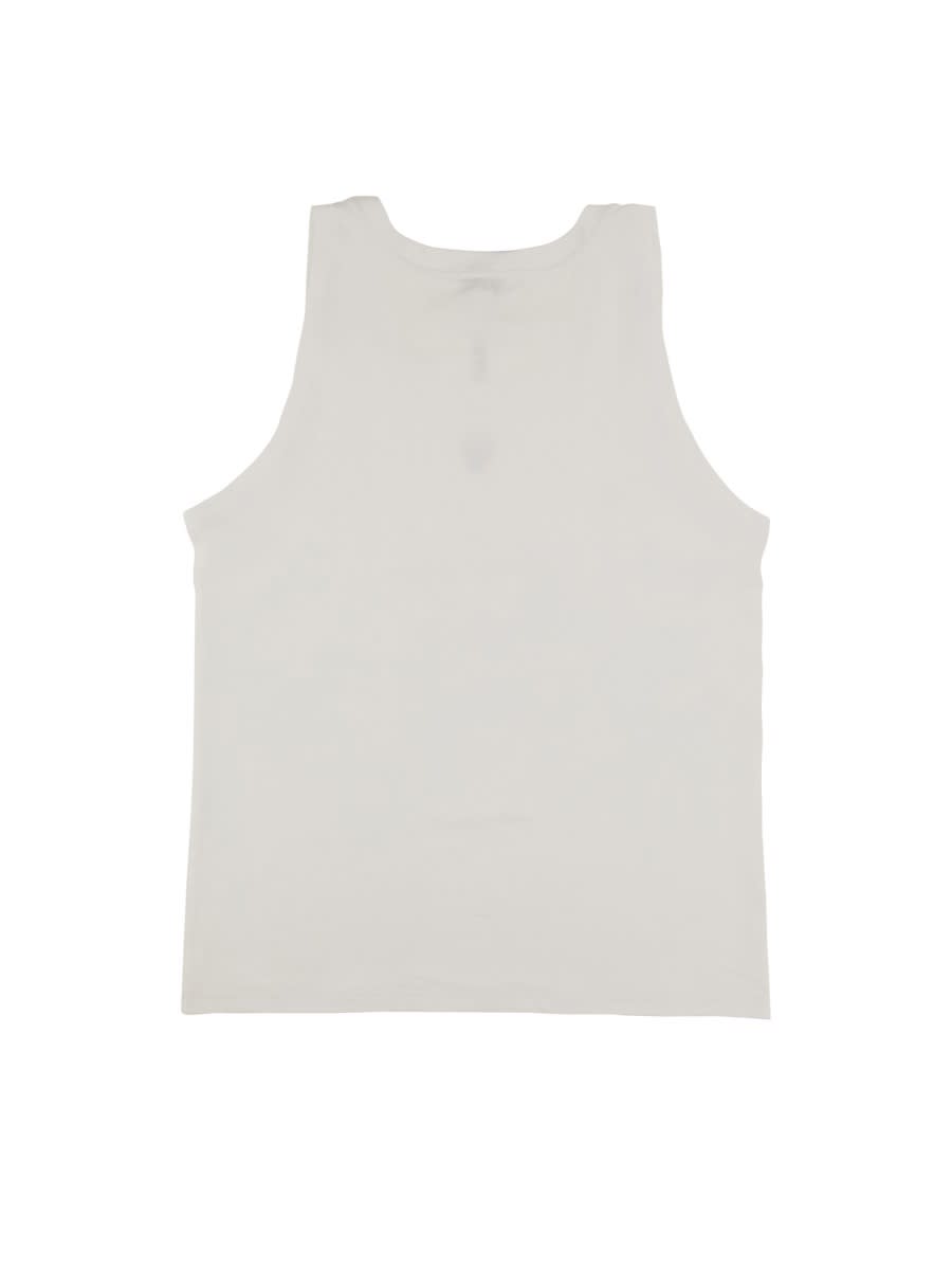 Shop Dolce & Gabbana Cotton Tank Top In White