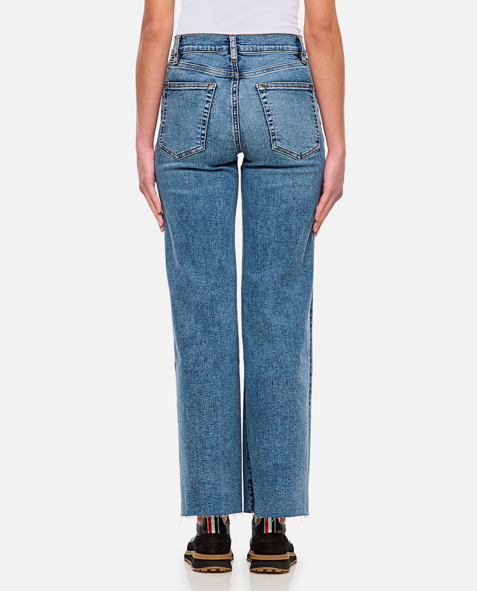 Frame Le Slim Palazzo In Rowley Raw