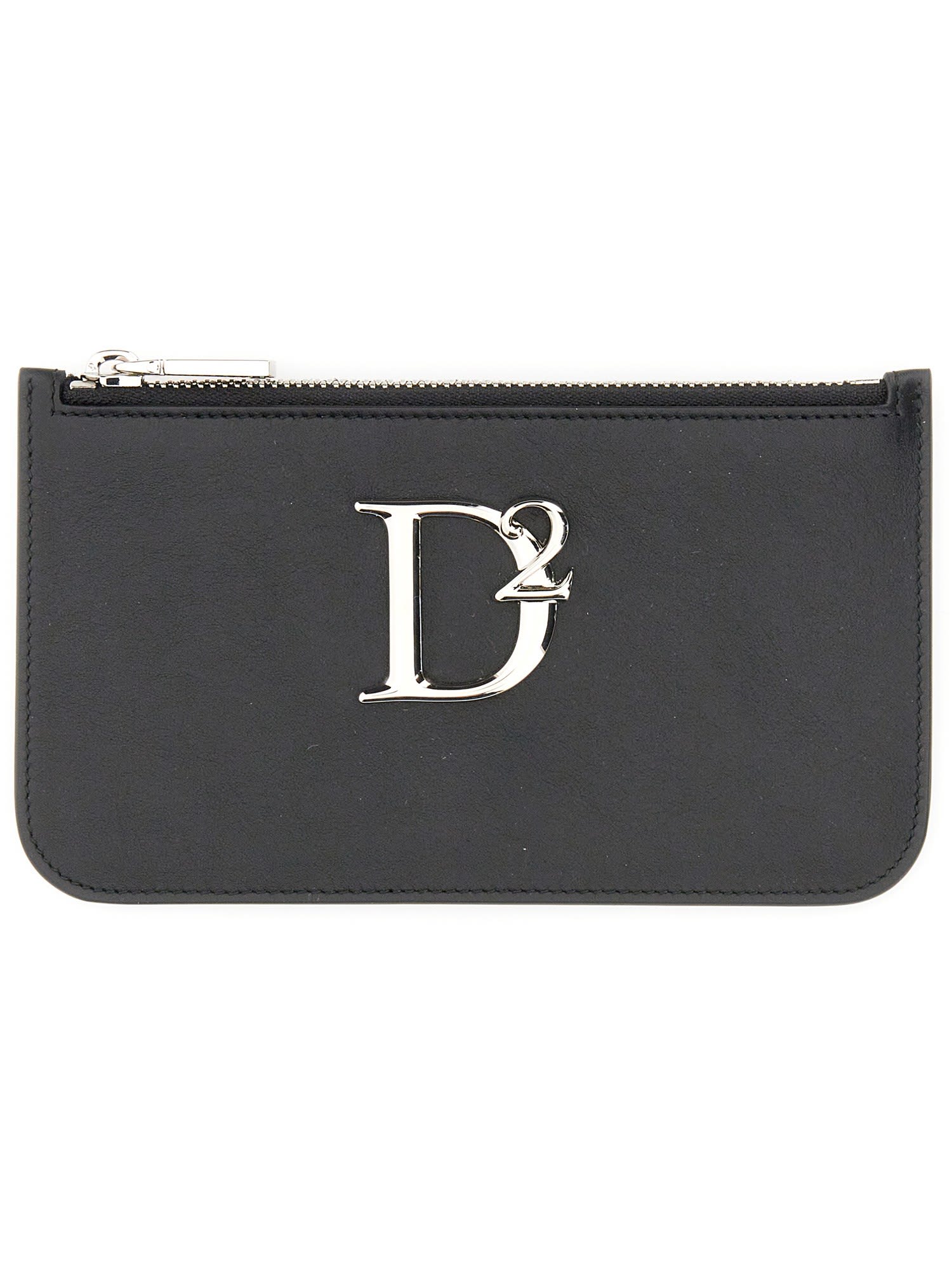 Dsquared2 Pouch With Logo In Black